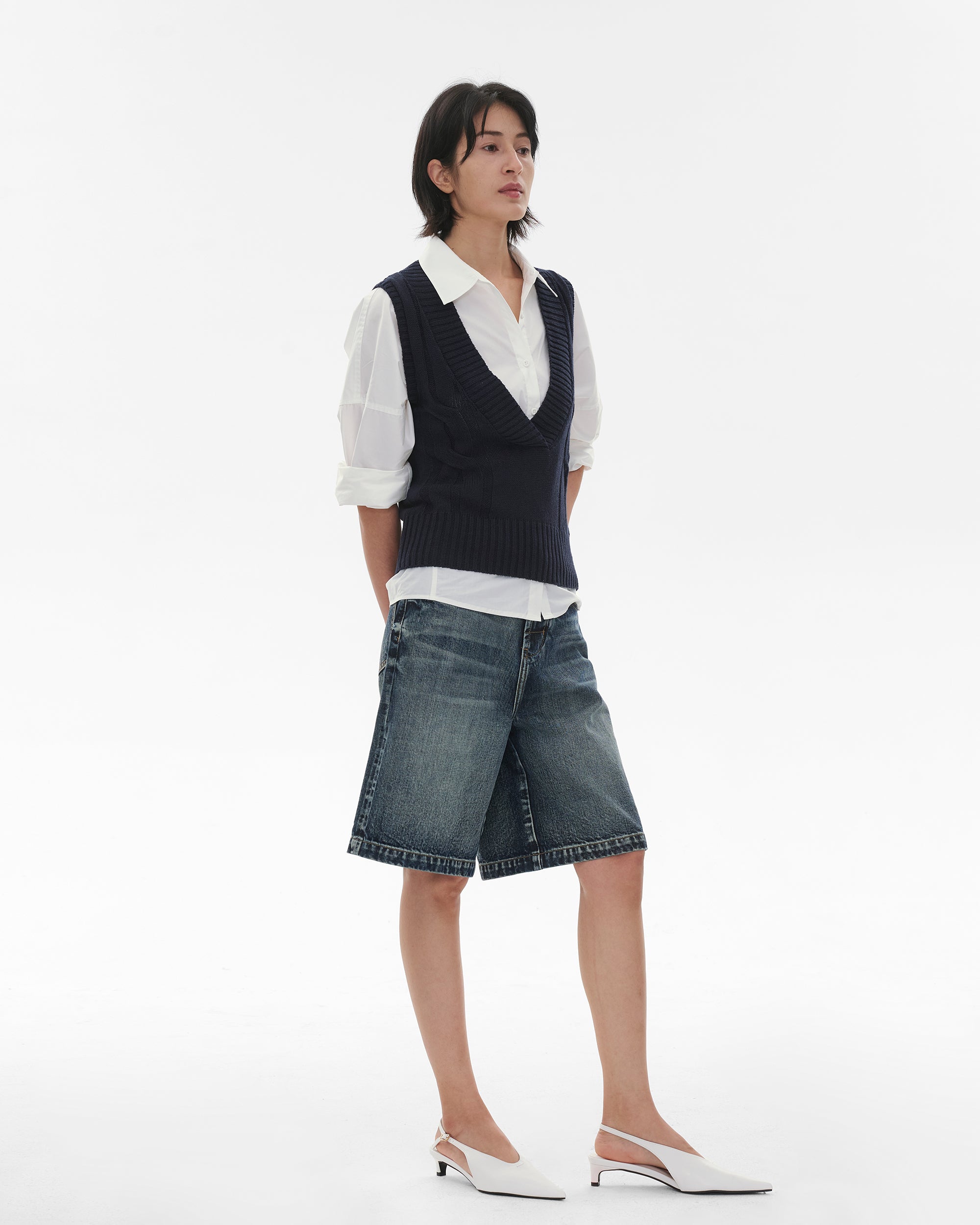 COMMAND N Lime Cinched Hem Relaxed Shirt