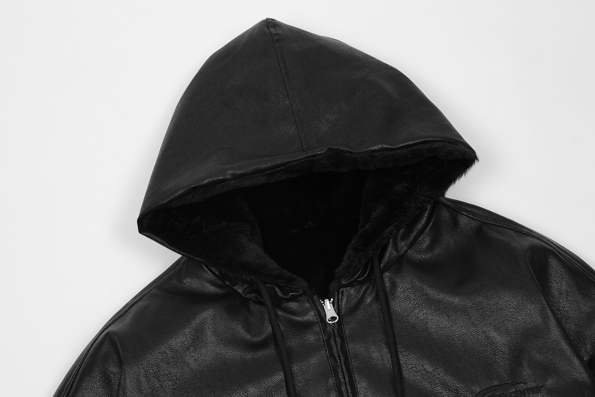 FREE CENTER Reversible Faux Fur Hooded Jacket