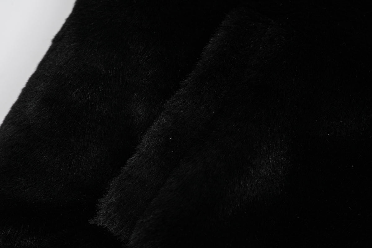 FREE CENTER Reversible Faux Fur Hooded Jacket