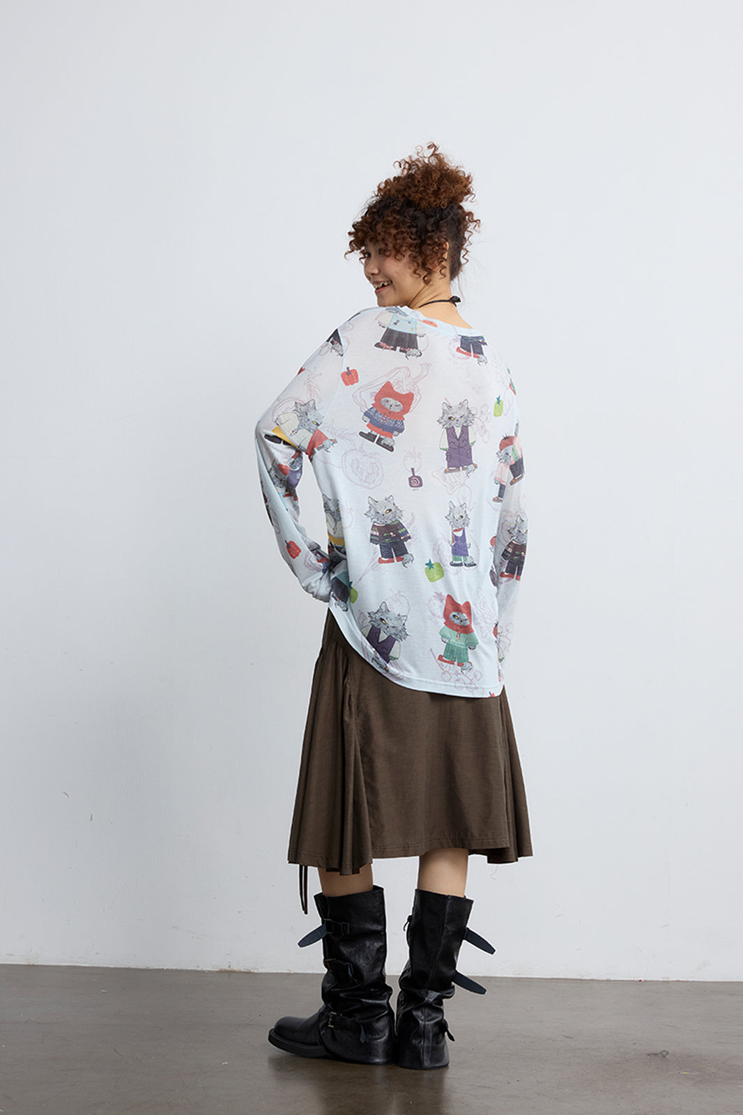 NOESE Paneled Ruched Utility Skirt