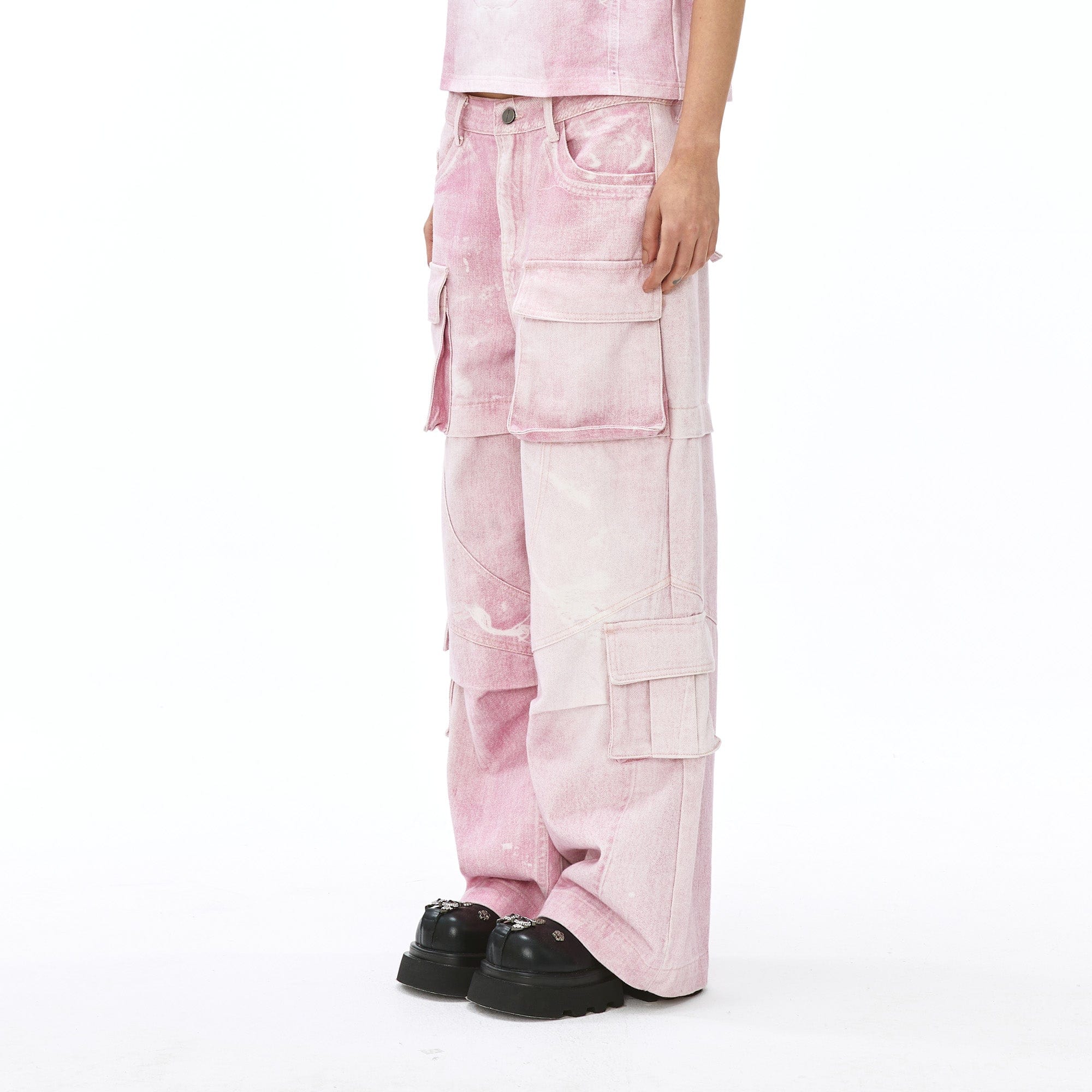 VANN VALRENCE Structural Multi-Pockets Cargo Jeans, premium urban and streetwear designers apparel on PROJECTISR.com, VANN VALRENCE