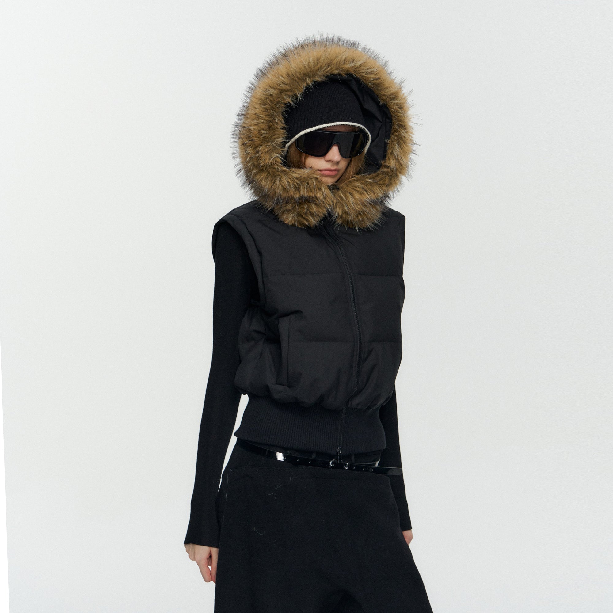 10AMSOTIIIIIIRED Detachable Sleeves Down Puffer Jacket