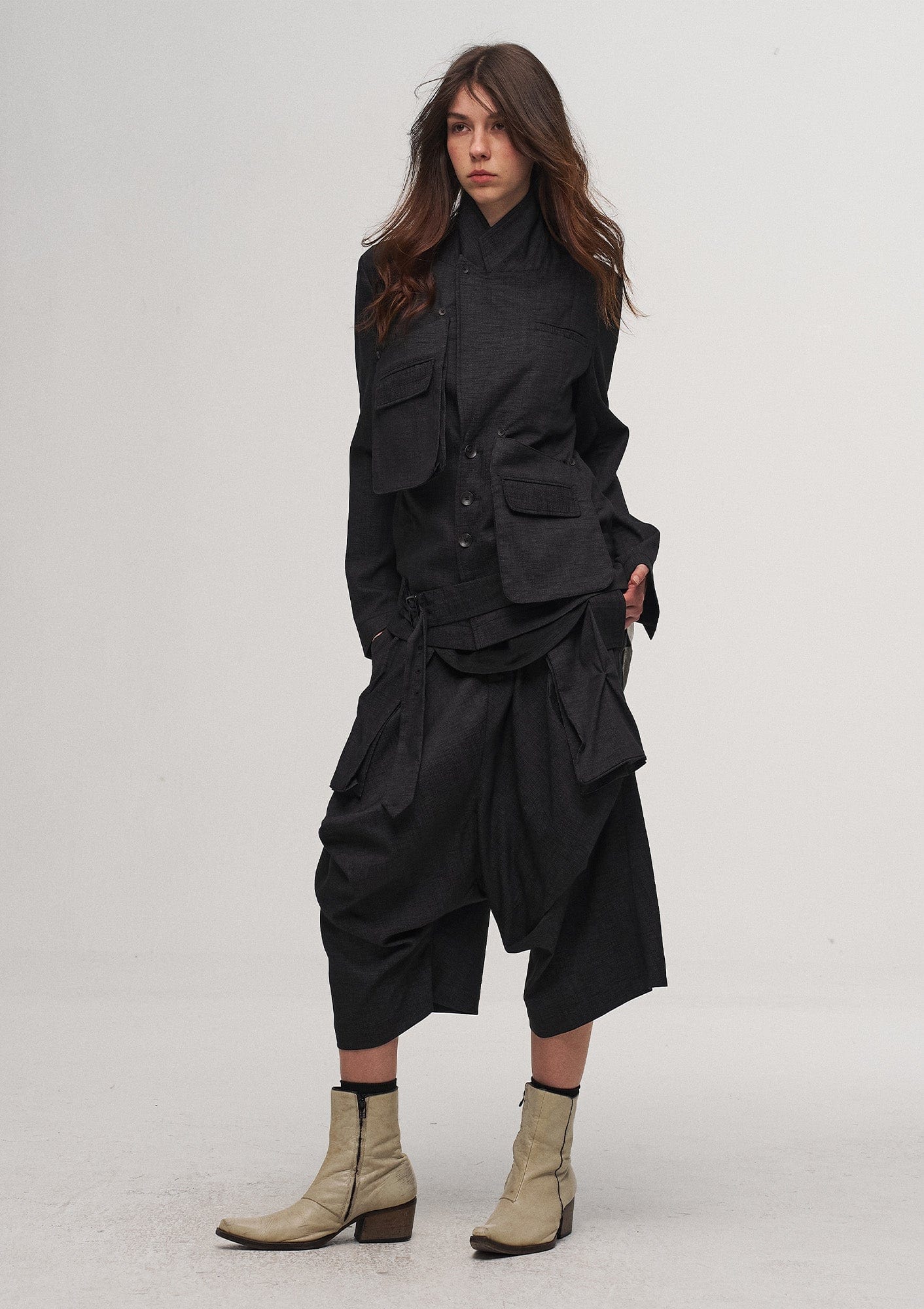 ILNya Nieternite Nifutur Asymmetric Pocket Multi-Button Blazer, premium urban and streetwear designers apparel on PROJECTISR.com, ILNya Nieternite Nifutur