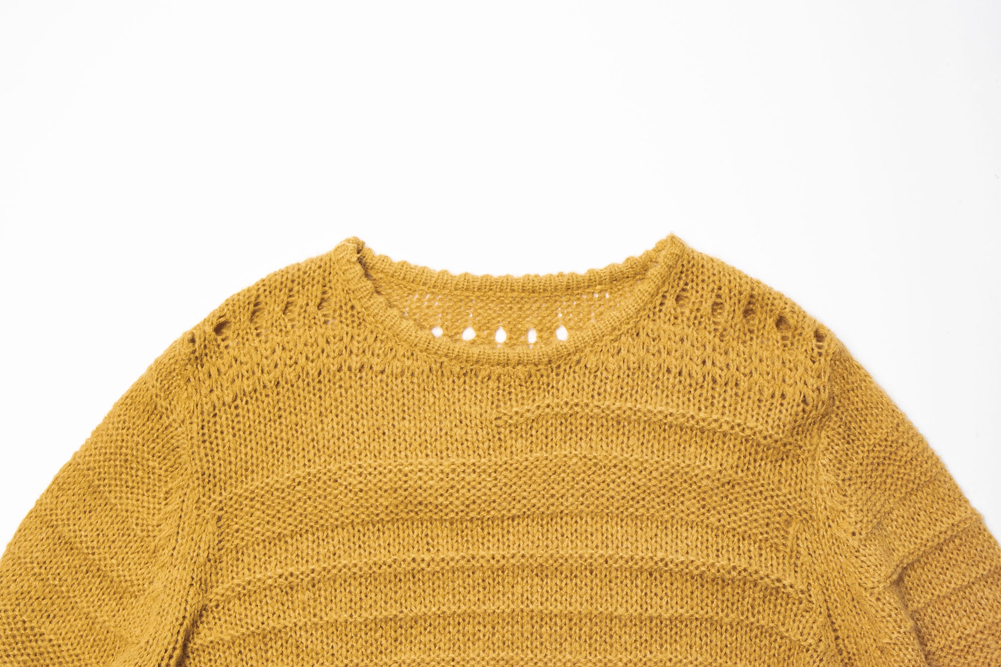 LEONSENSE Mohair-Blend Open-Knit Oversized Sweater