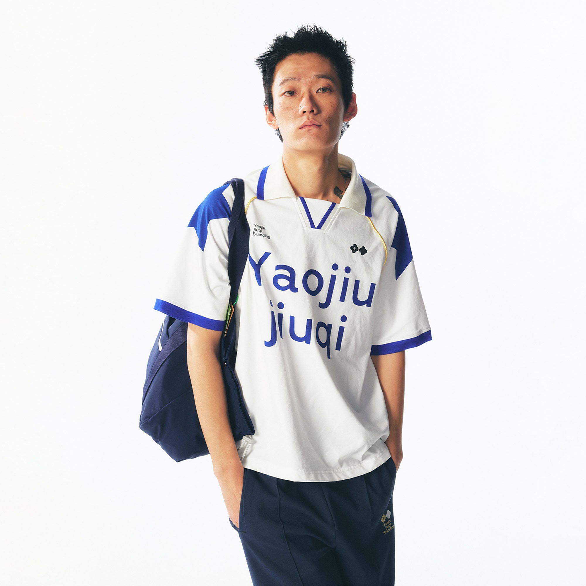 1997 POSTOFFICE Athletic Contrast-Panel Jersey, premium urban and streetwear designers apparel on PROJECTISR.com, 1997 POSTOFFICE