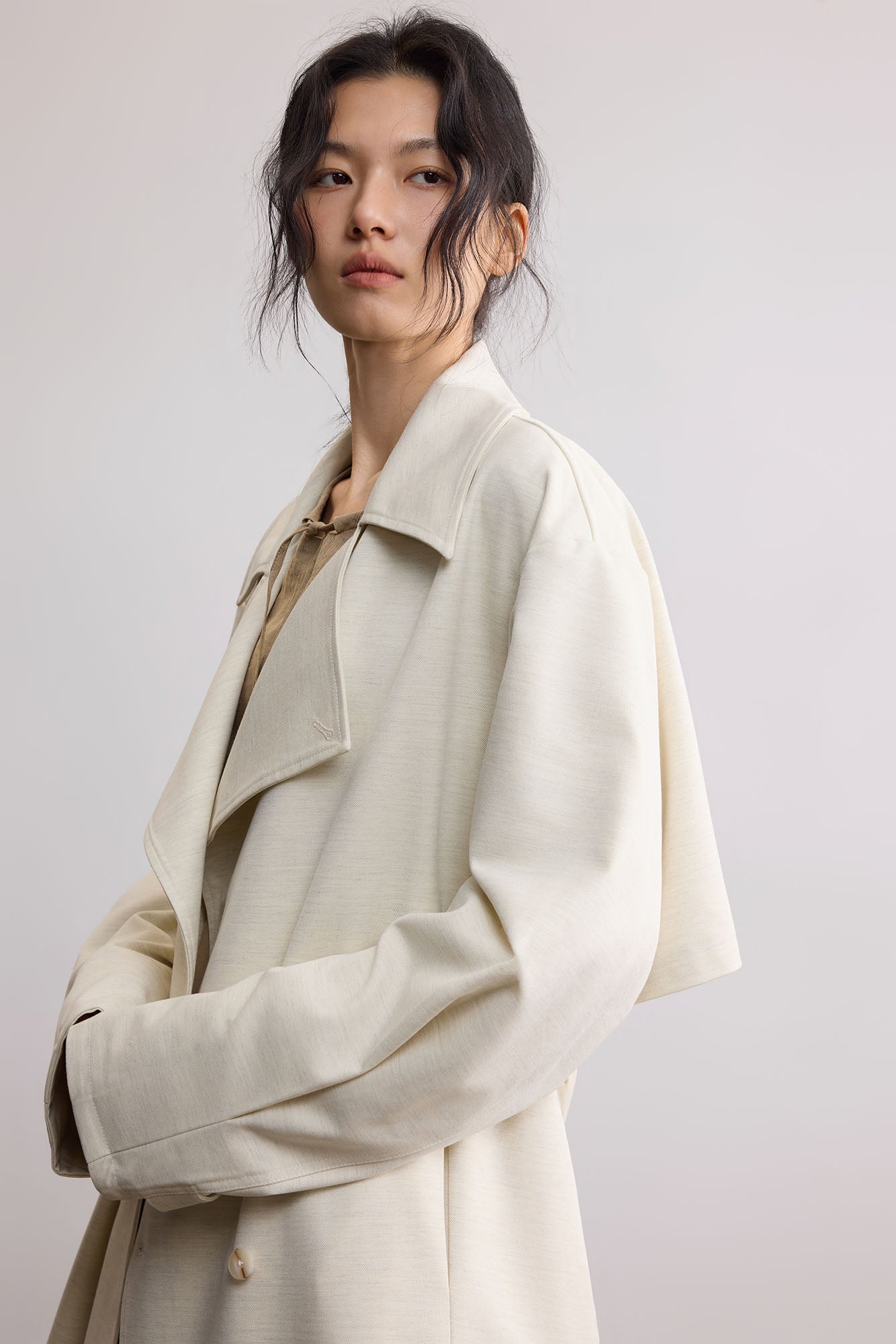 SAME FLOW Essential Double-Breasted Coat