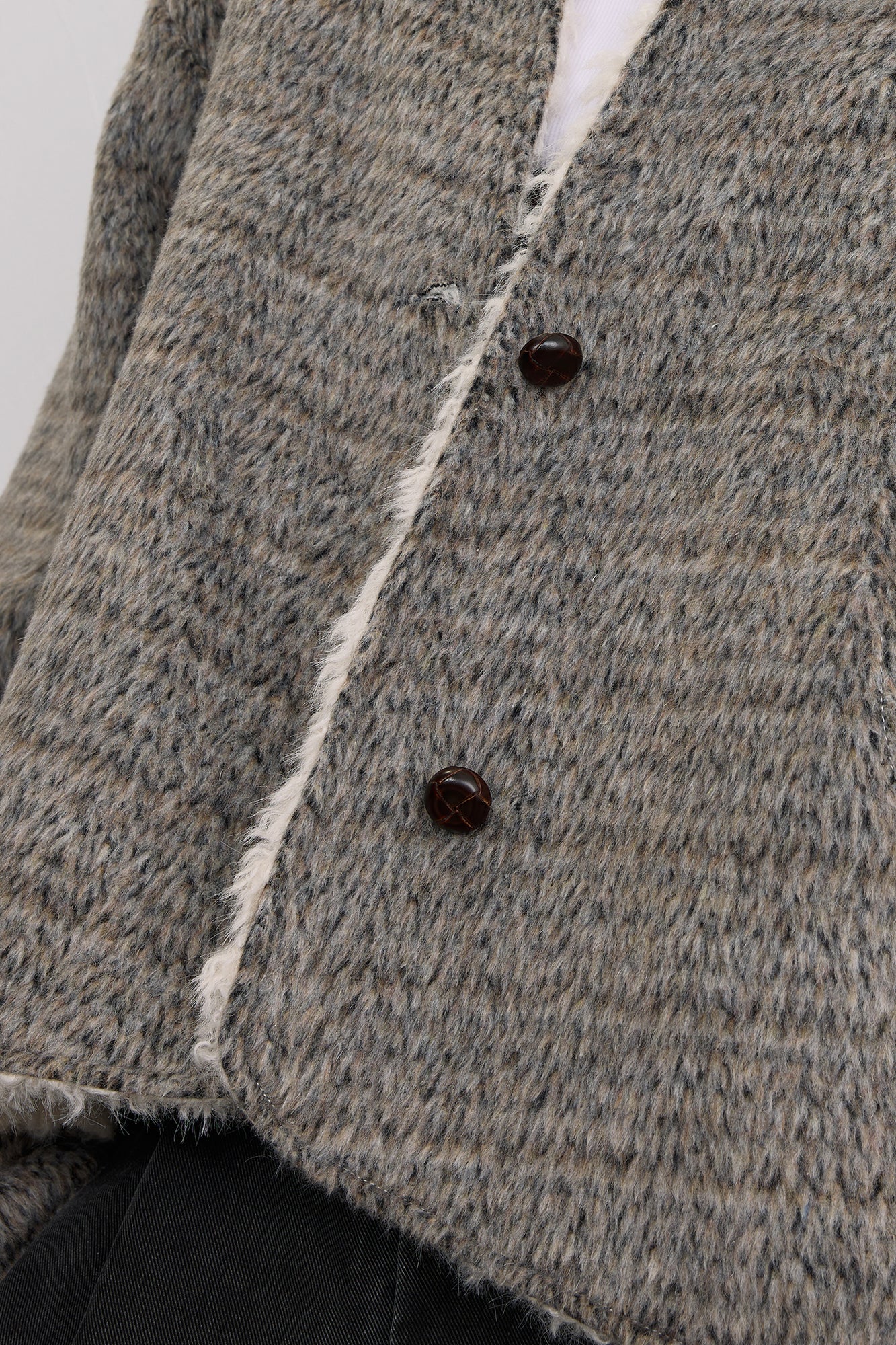 SAME FLOW Reversible Wool-Blend Fleece Jacket