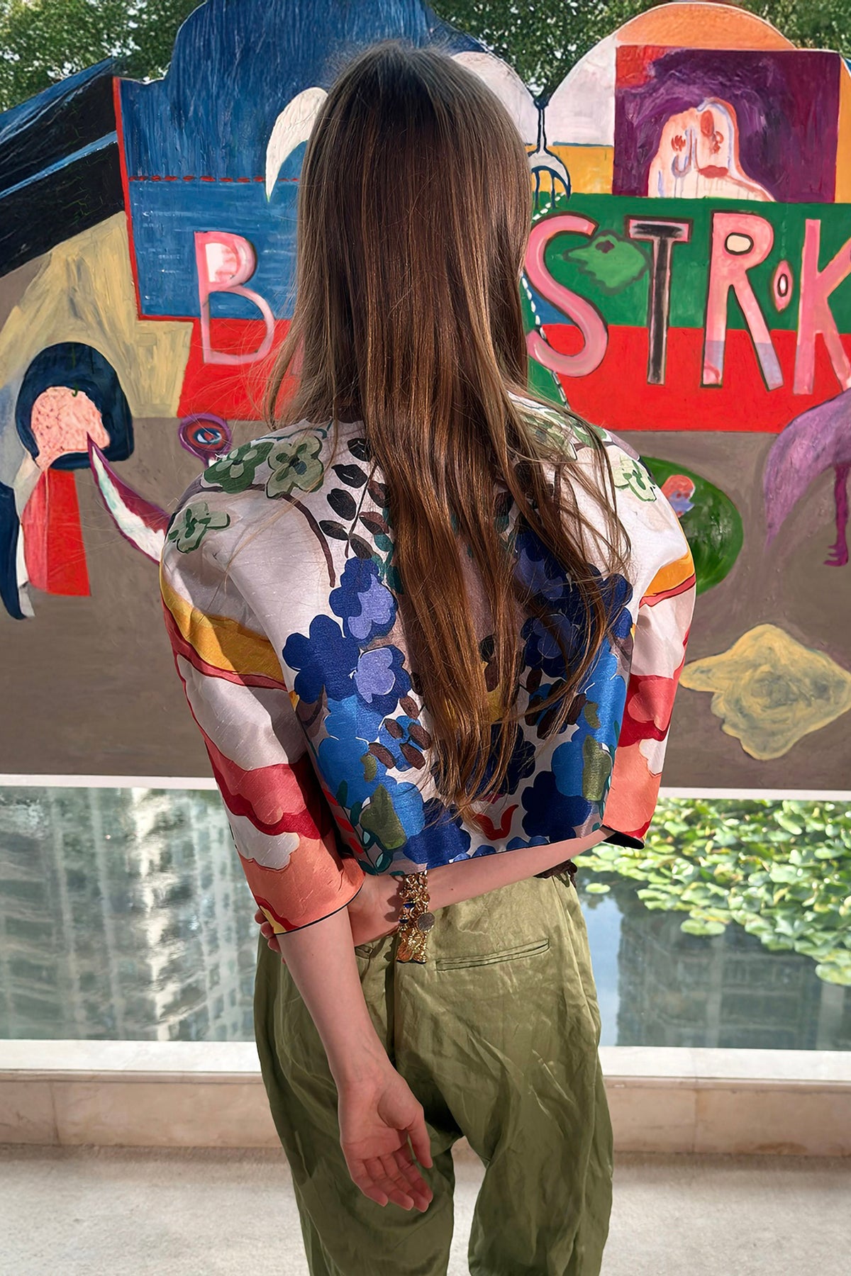 WINGFREE Reversible Floral Cropped Jacket