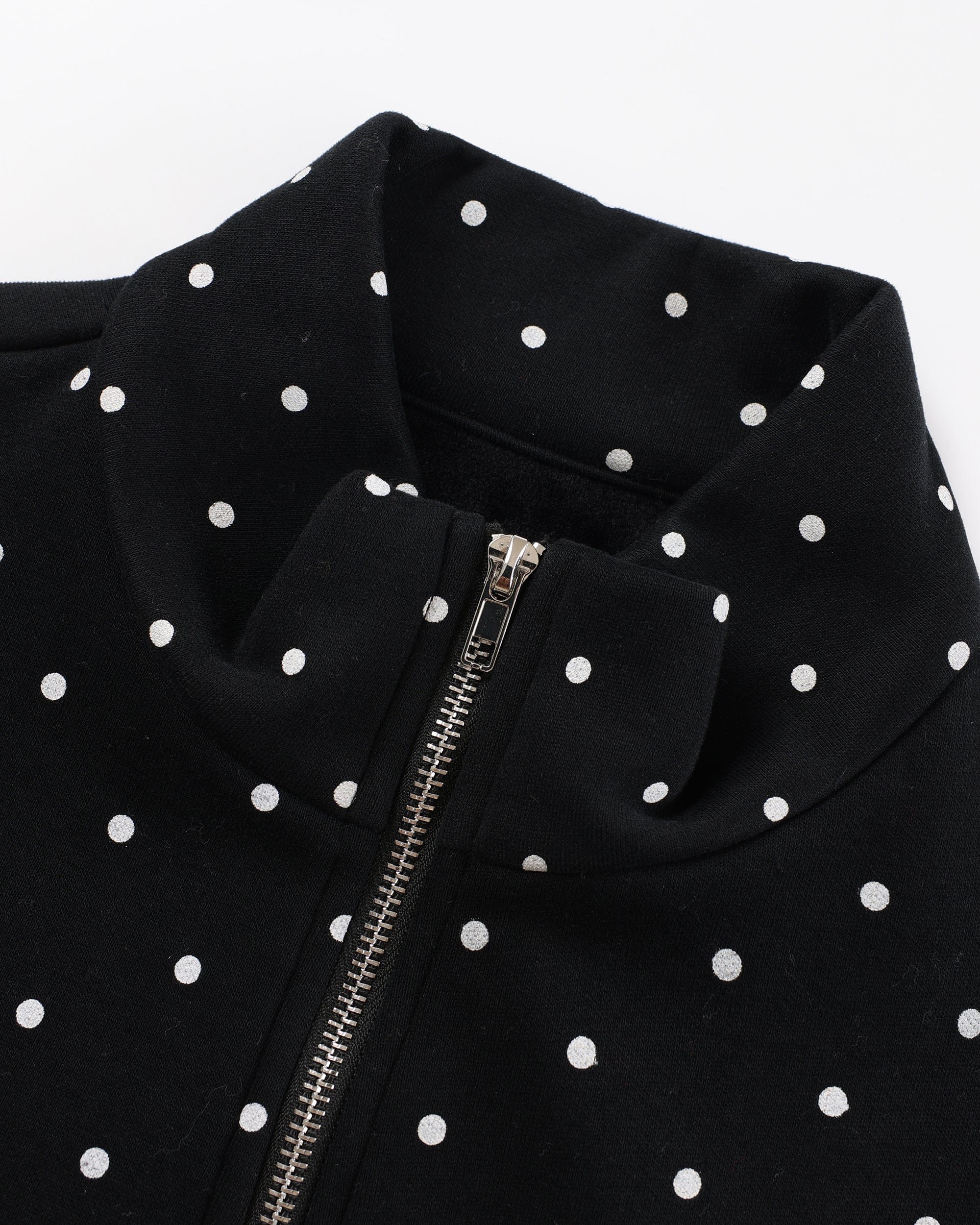 HAVE A MEAL x Sunonebird Polka-Dot Illustrated Fleece Jacket