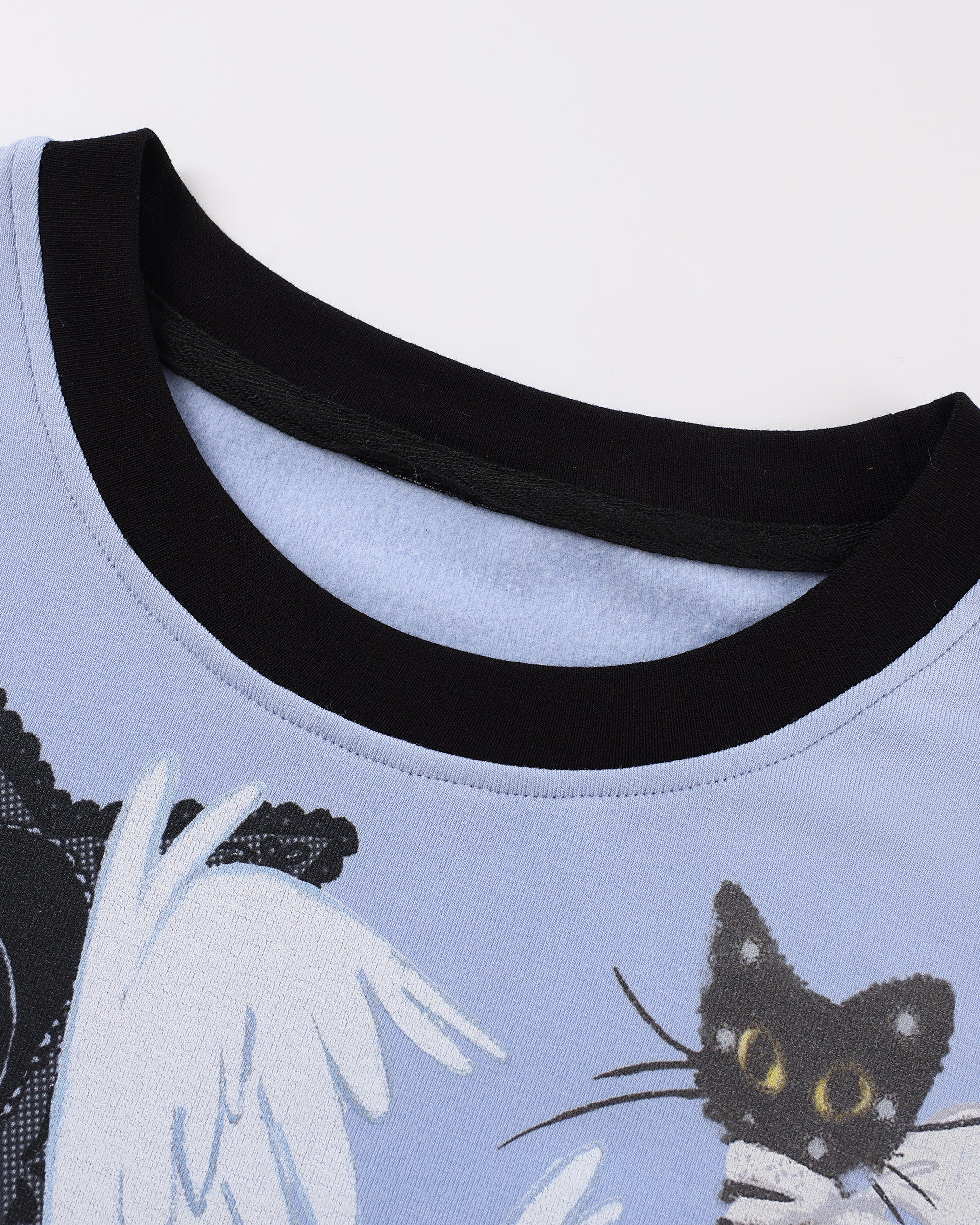 HAVEAMEAL x Congming Retro Illustrated Fleece Long Sleeve Tee