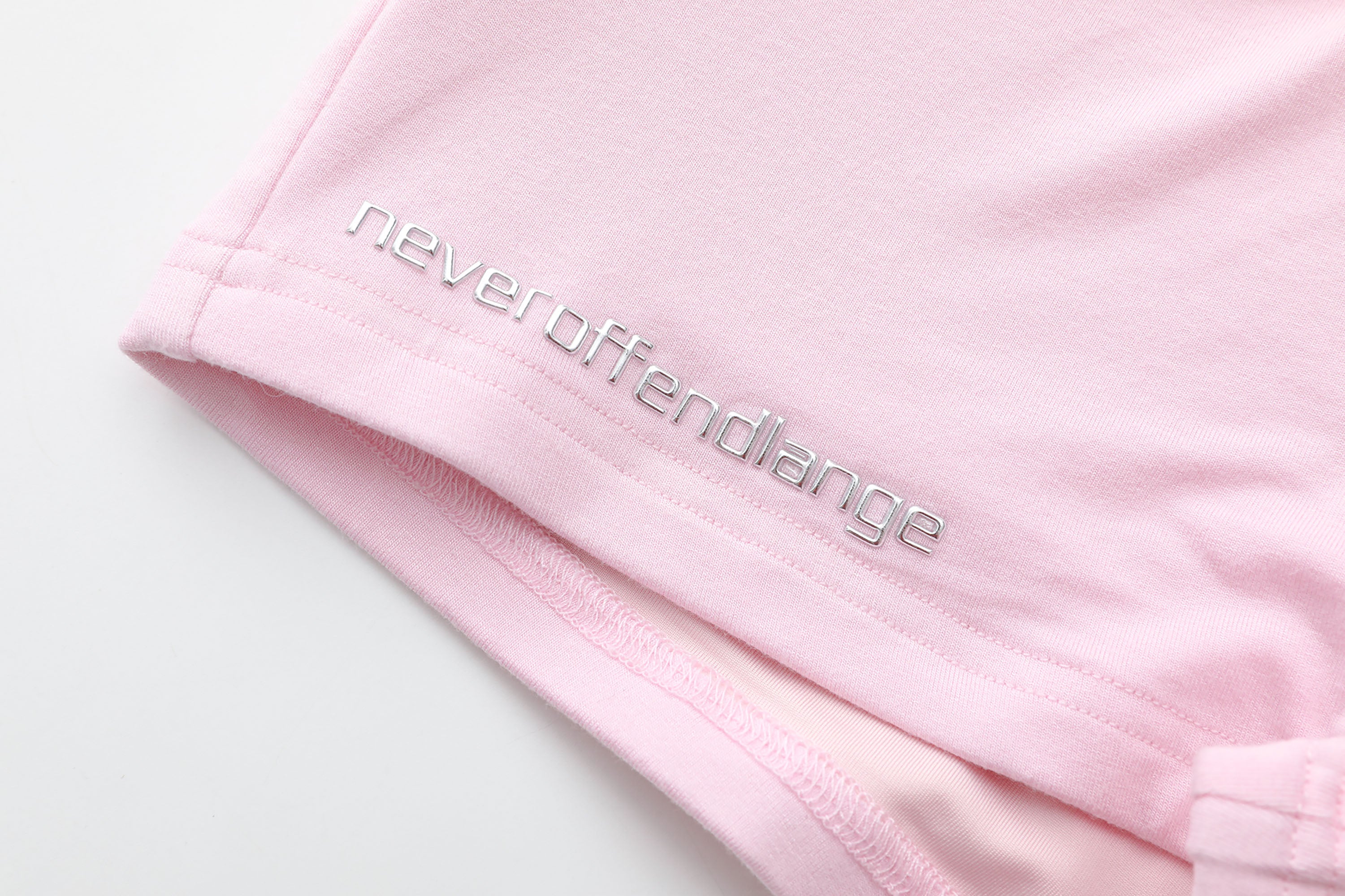 NEVER OFFEND L ANGEL Zip-Front V-Neck Long-Sleeve Bodysuit