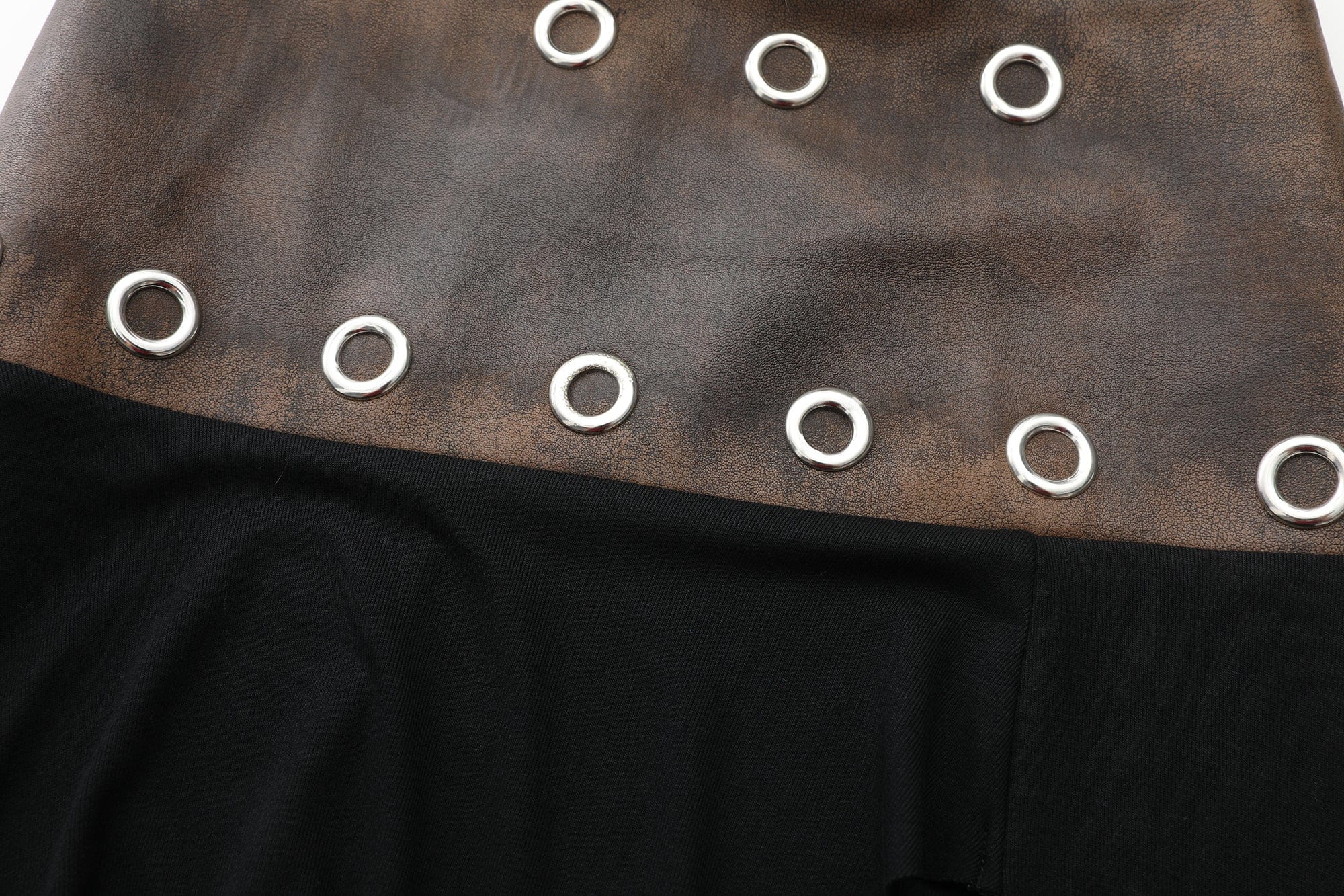 NEVER OFFEND L ANGEL Faux-Fur Panel Halter Gown