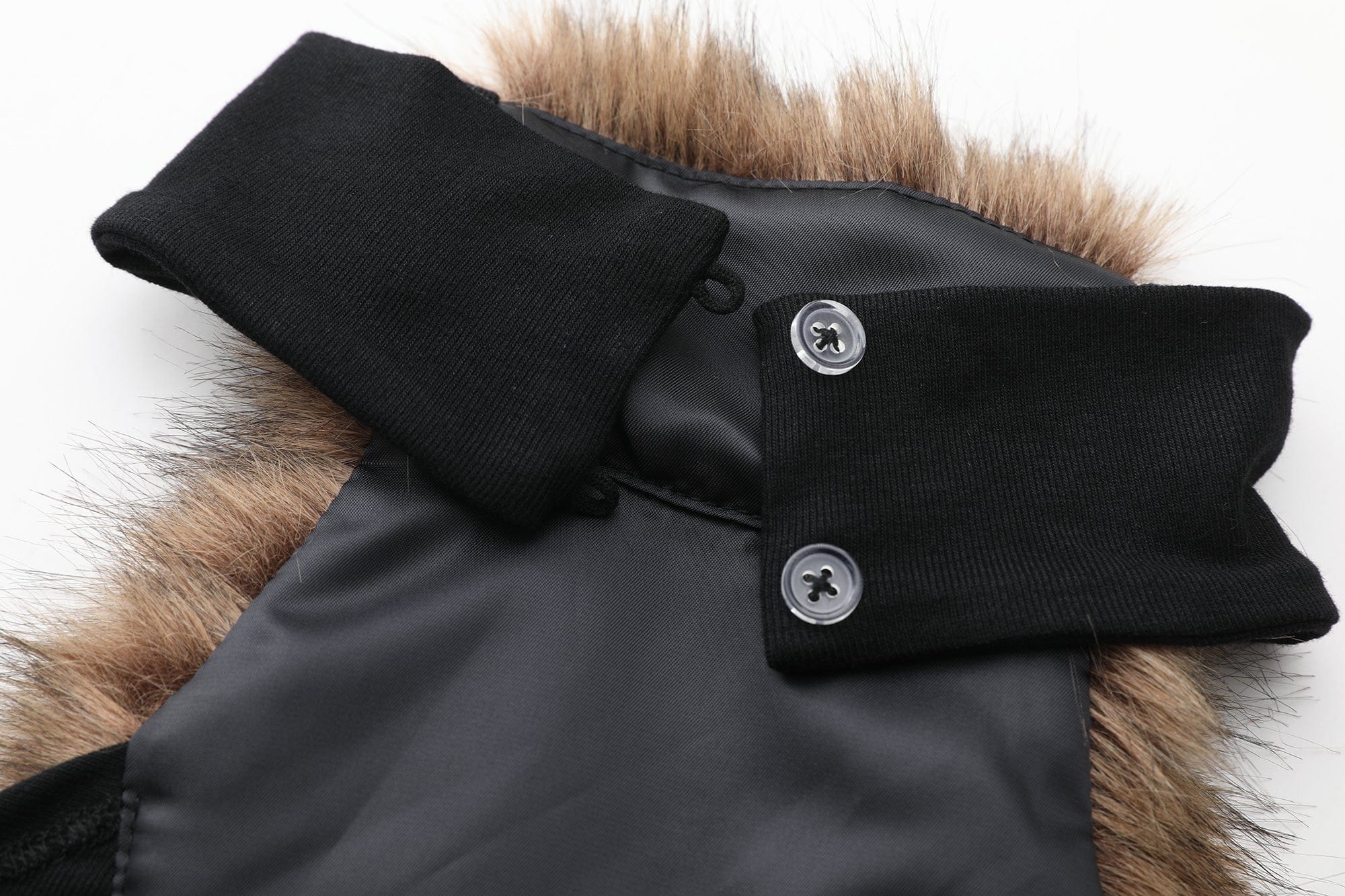 NEVER OFFEND L ANGEL Faux-Fur Panel Halter Gown