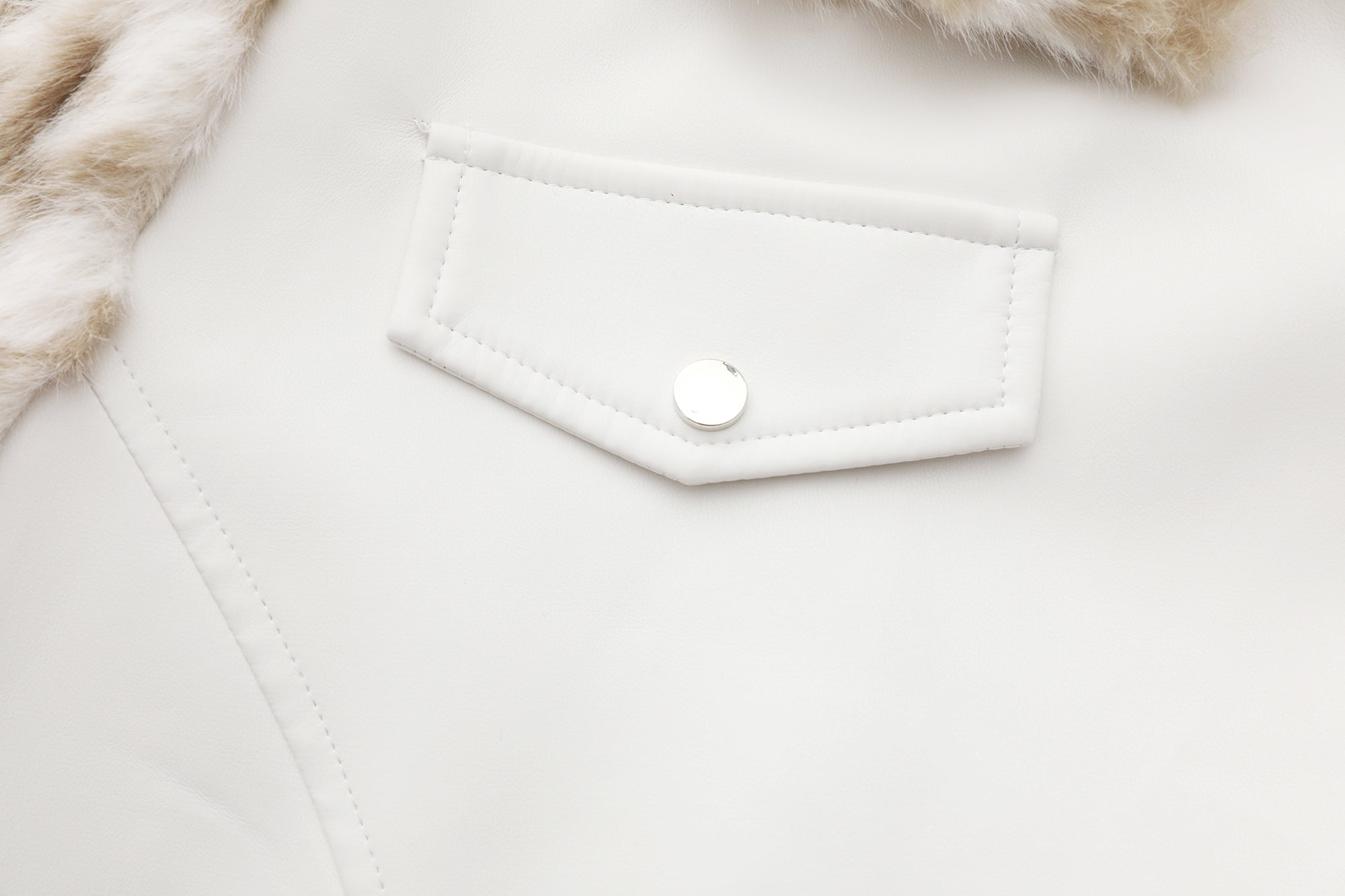 NEVER OFFEND L ANGEL Leopard Faux Fur Panel Biker Jacket