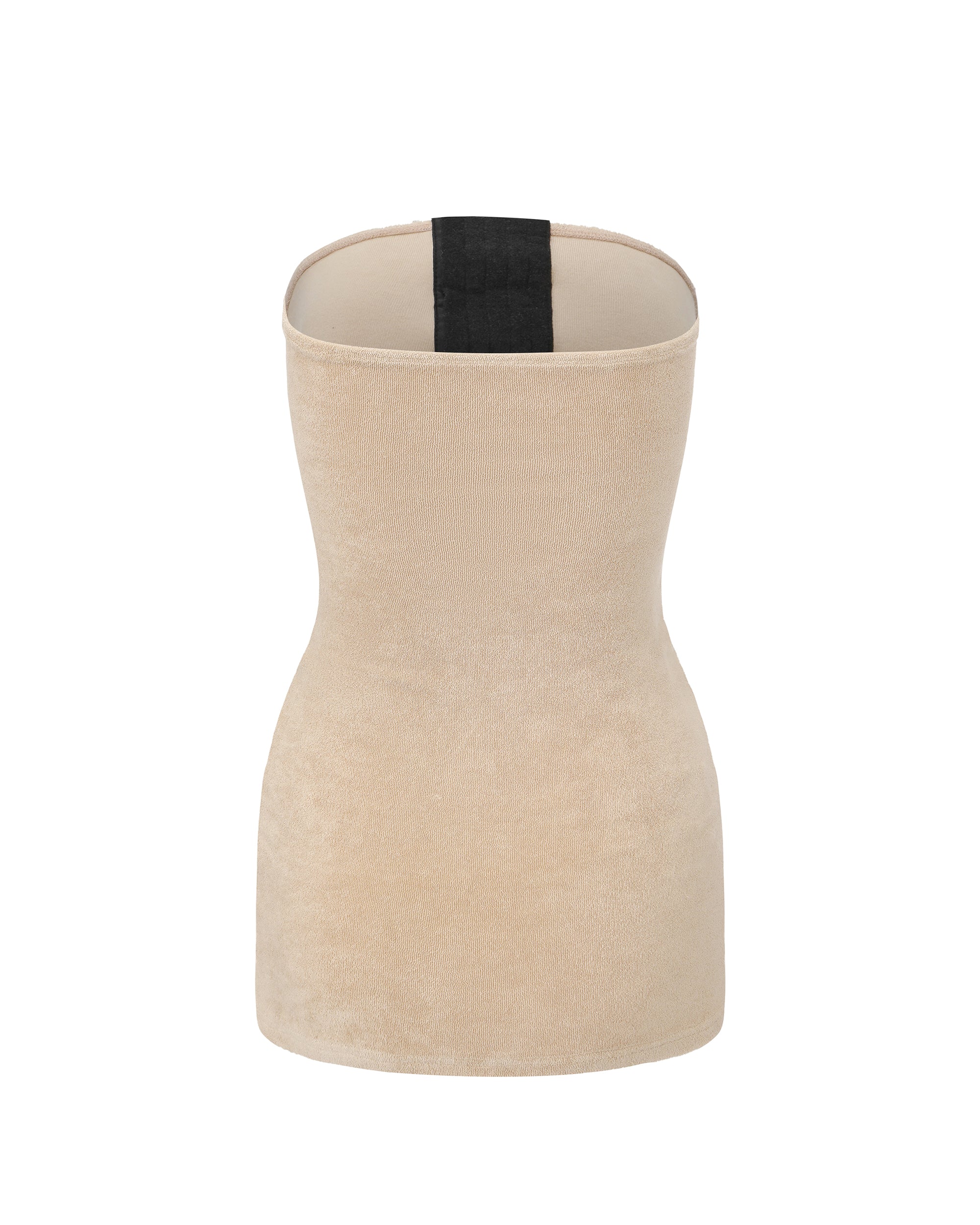 NEVER OFFEND L ANGEL Fleece Terry Multi-Wear Strapless Dress