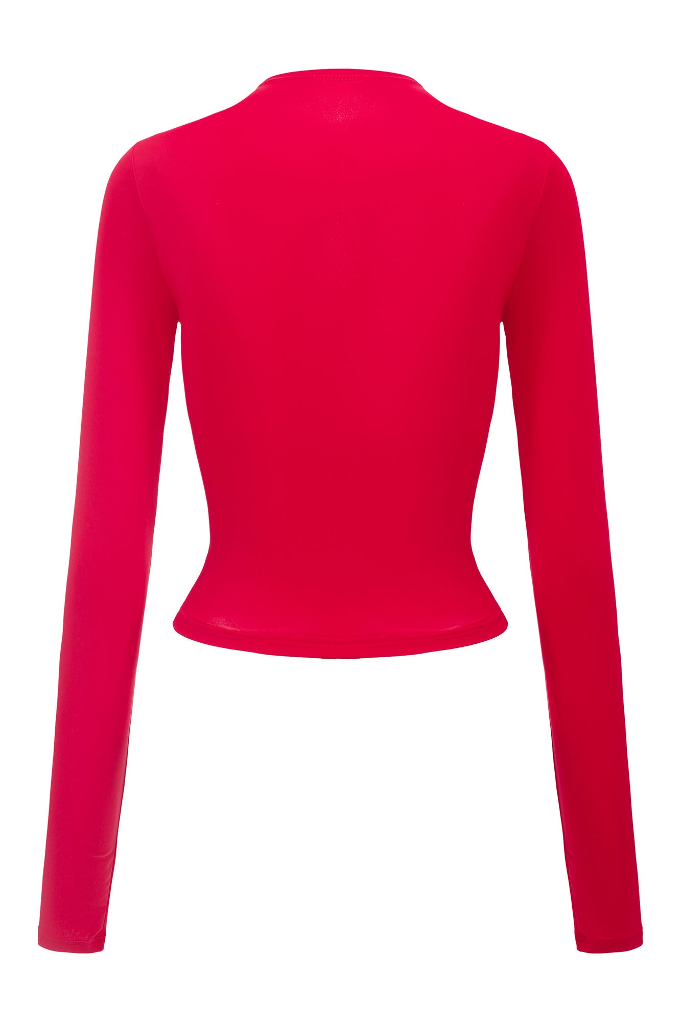 NEVER OFFEND L ANGEL Hook & Eye Cropped Long Sleeve Tee