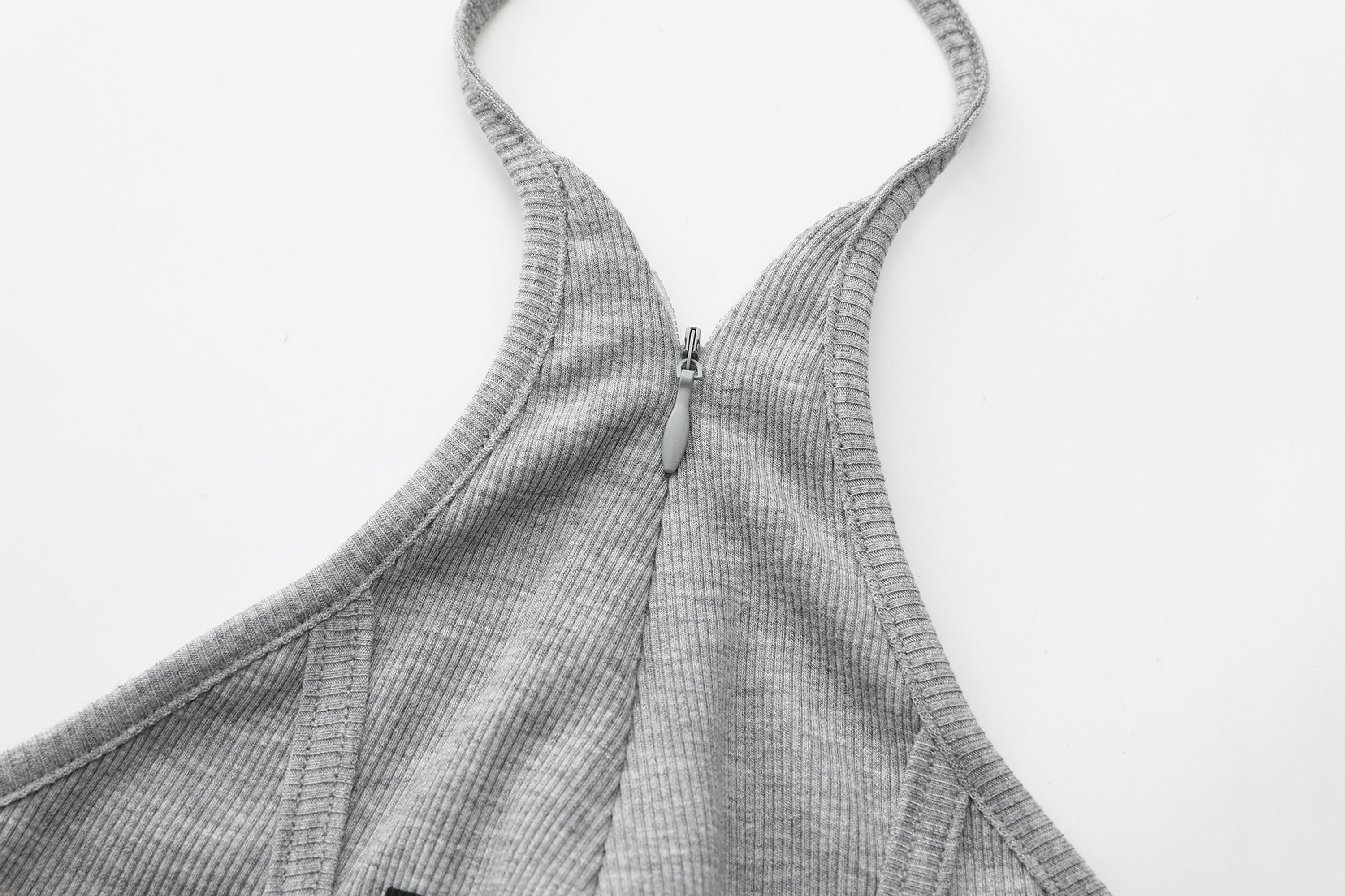 NEVER OFFEND L ANGEL V-Neck Halter Bodysuit Romper