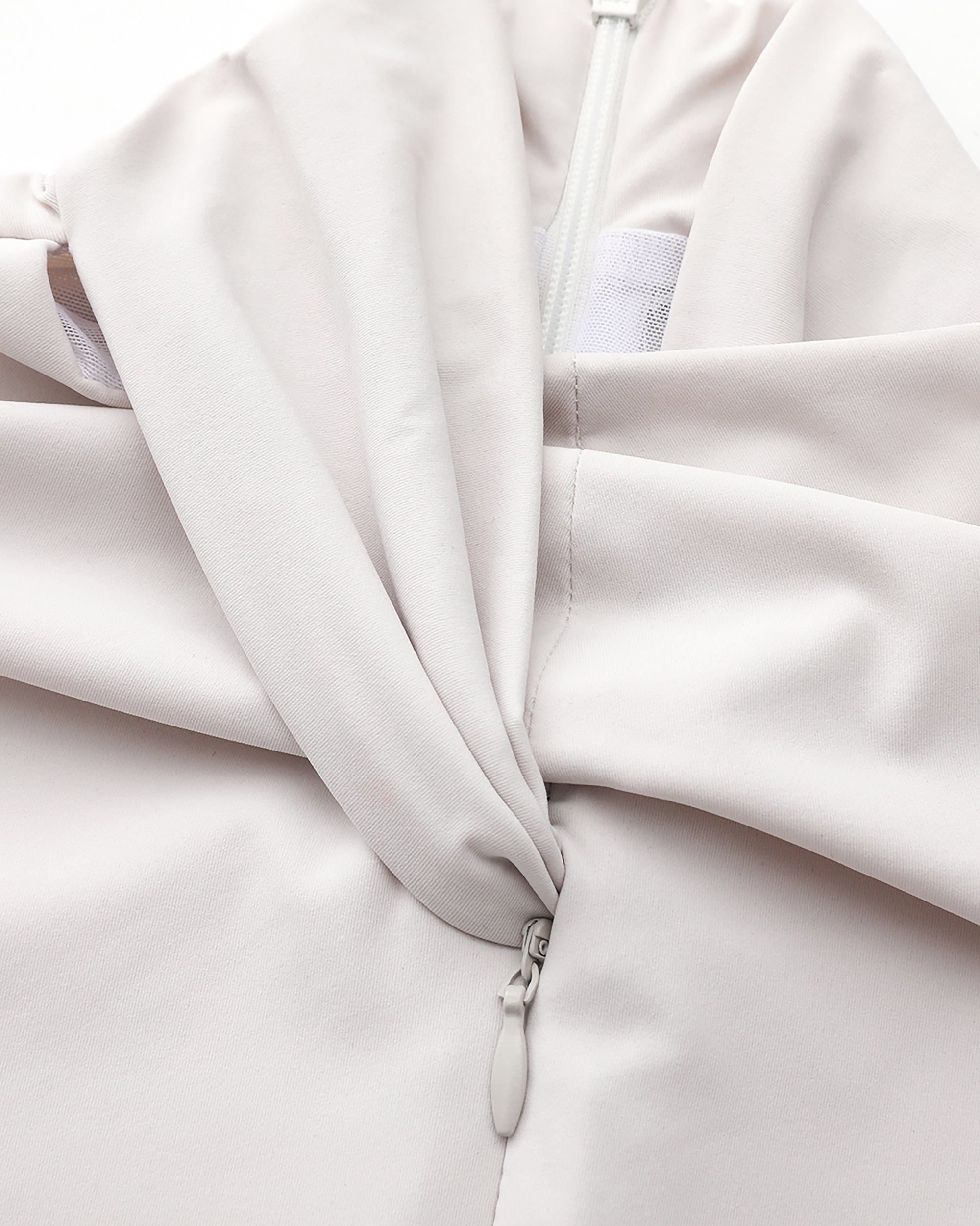 NEVER OFFEND L ANGEL Twist-Neck Zip-Front Bodysuit