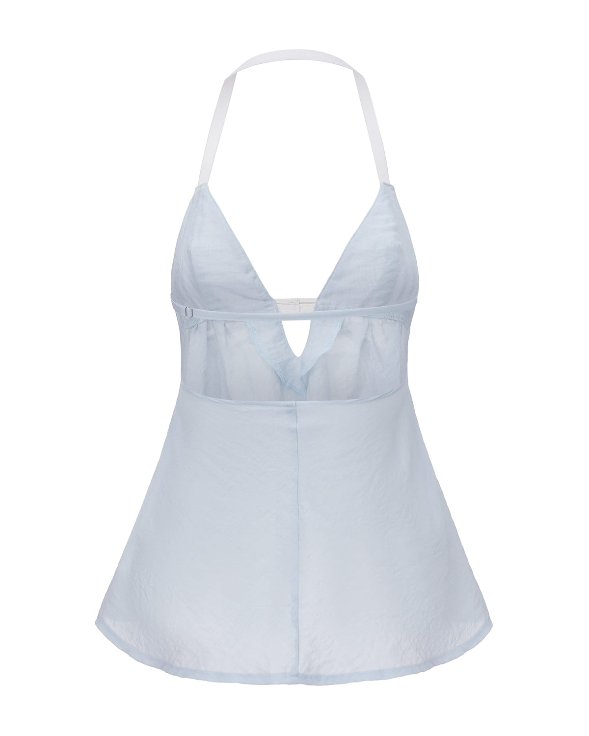 NEVER OFFEND L ANGEL V-Neck Tie-Back Halter Cami Top