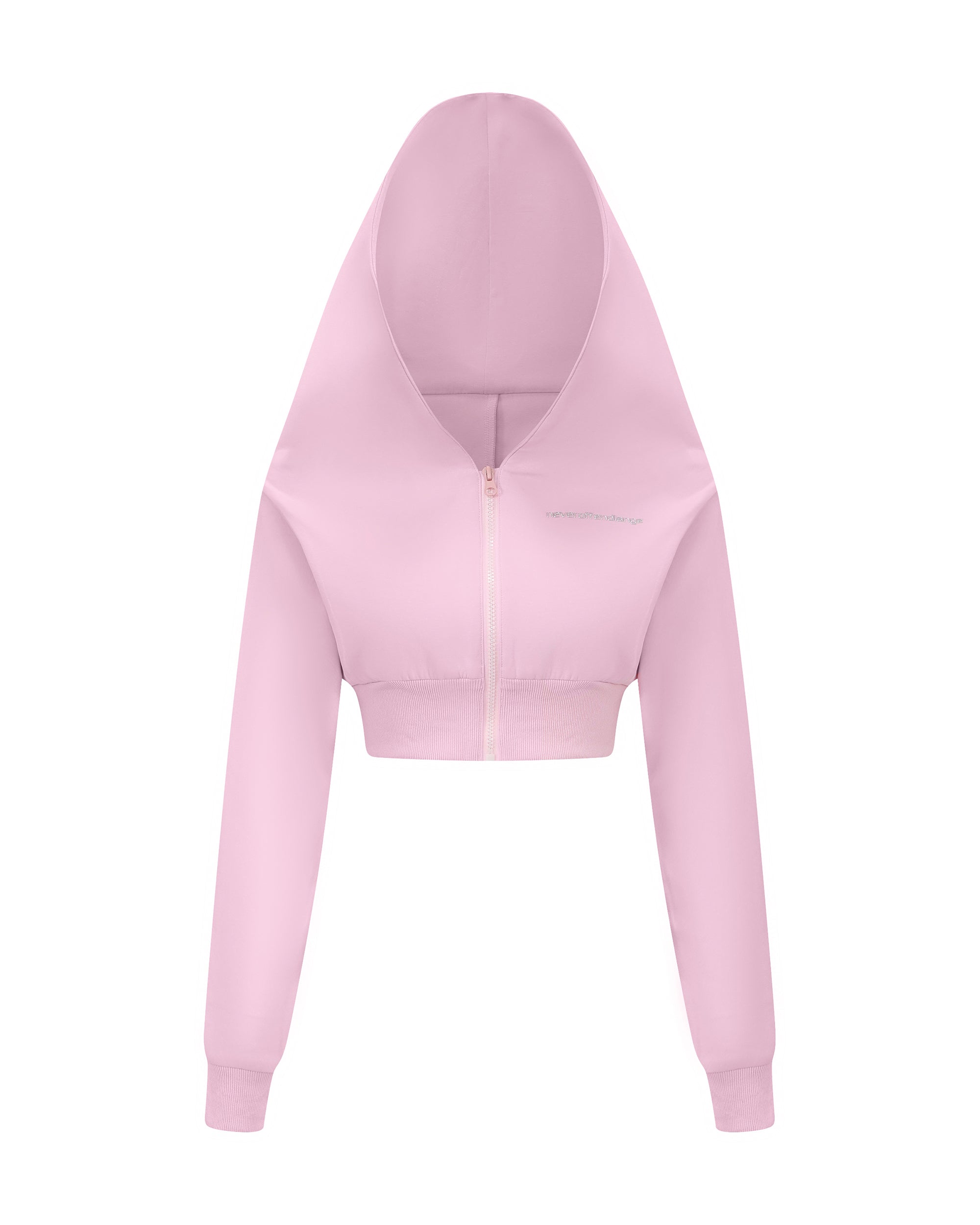 NEVER OFFEND L ANGEL Cropped Zip Hoodie Triple-Waist Plaid Set