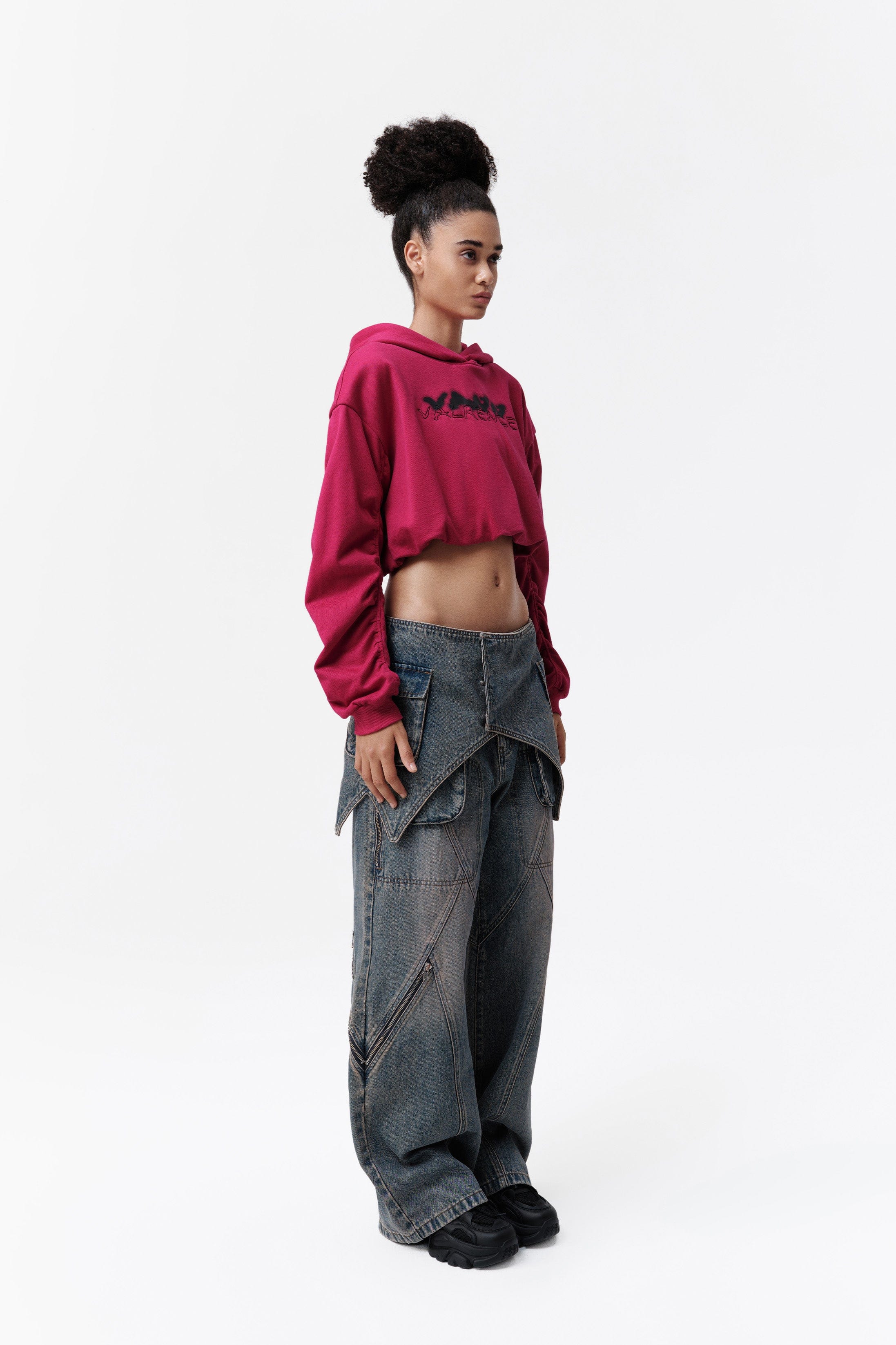 VANN VALRENCE Detachable Overlay Structural Panel Zip Jeans, premium urban and streetwear designers apparel on PROJECTISR.com, VANN VALRENCE