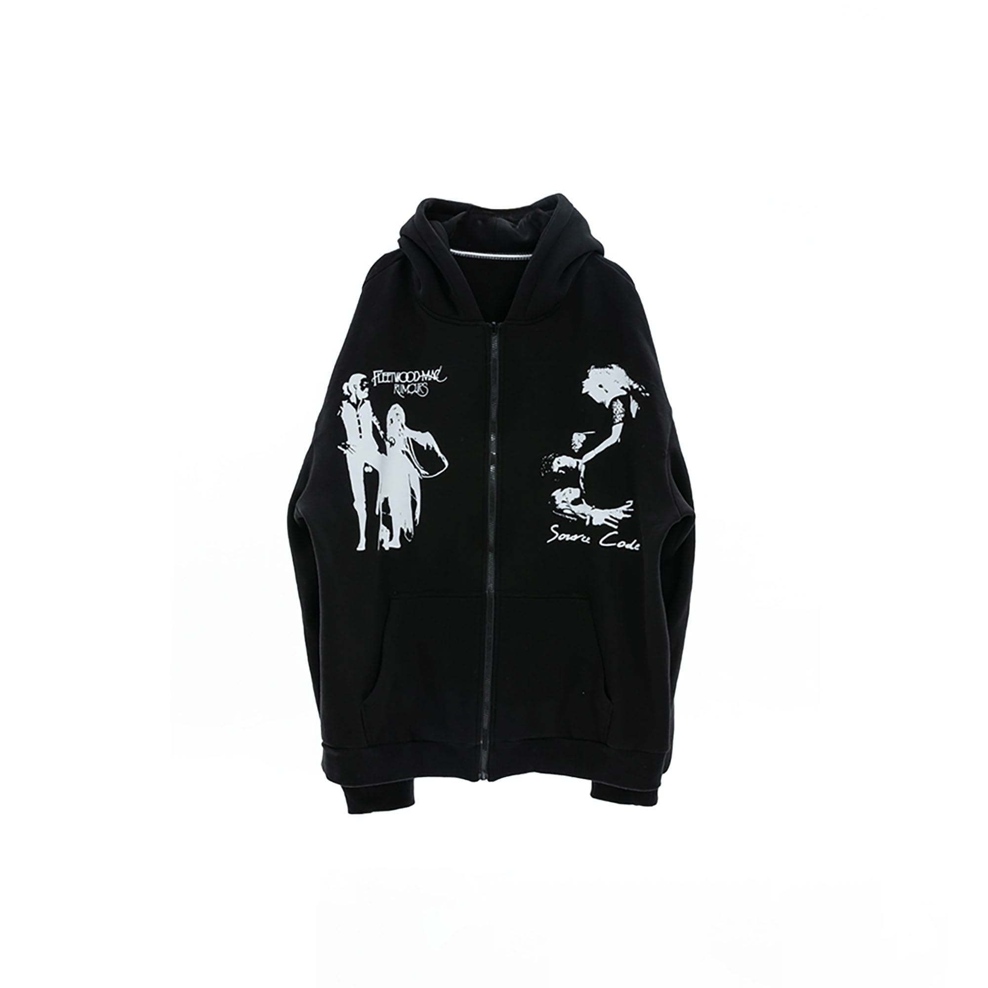 ERROR CODE ROBOT Fleetwood Mac Graphic Oversized Hooded Jacket