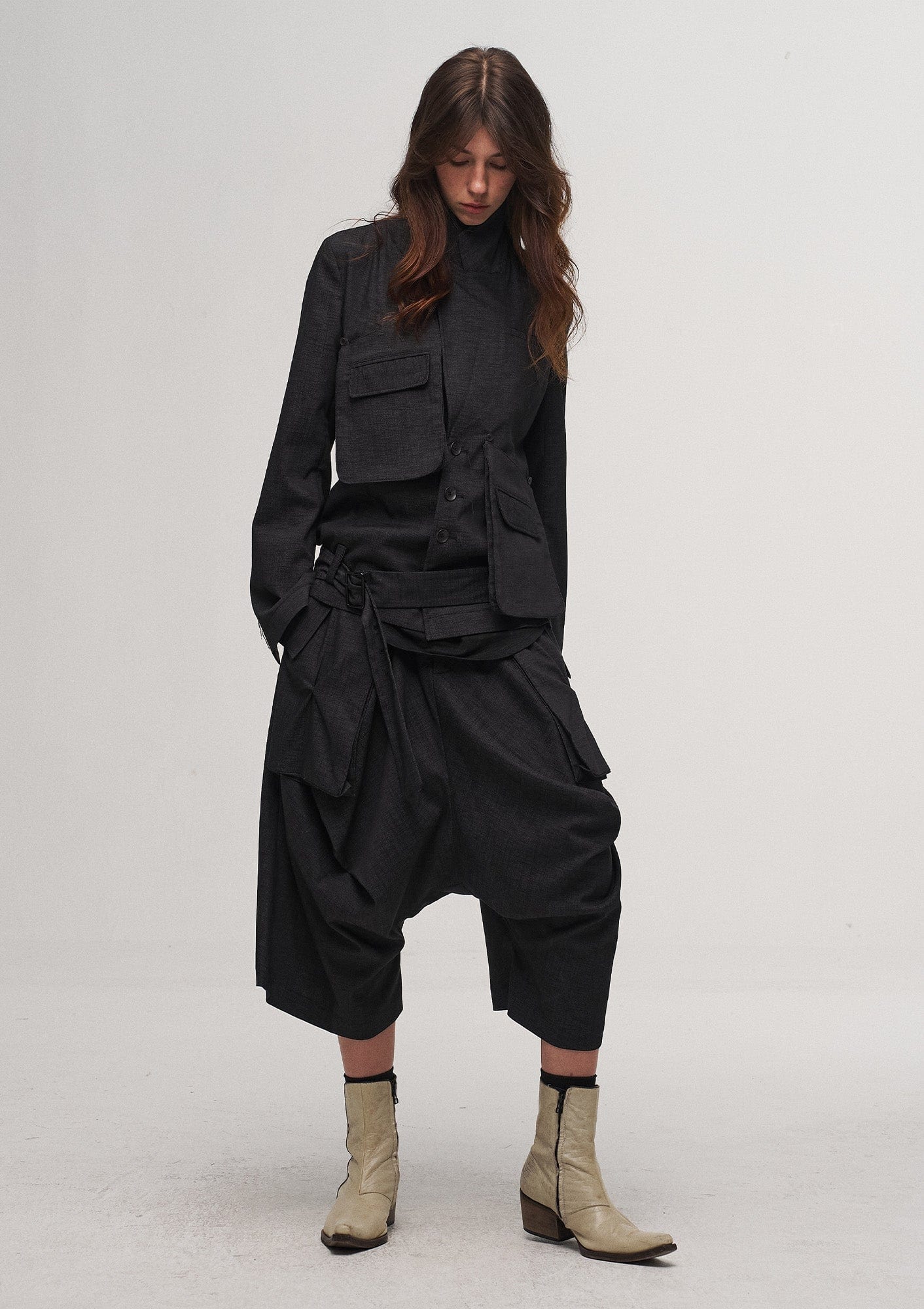 ILNya Nieternite Nifutur Asymmetric Pocket Multi-Button Blazer, premium urban and streetwear designers apparel on PROJECTISR.com, ILNya Nieternite Nifutur