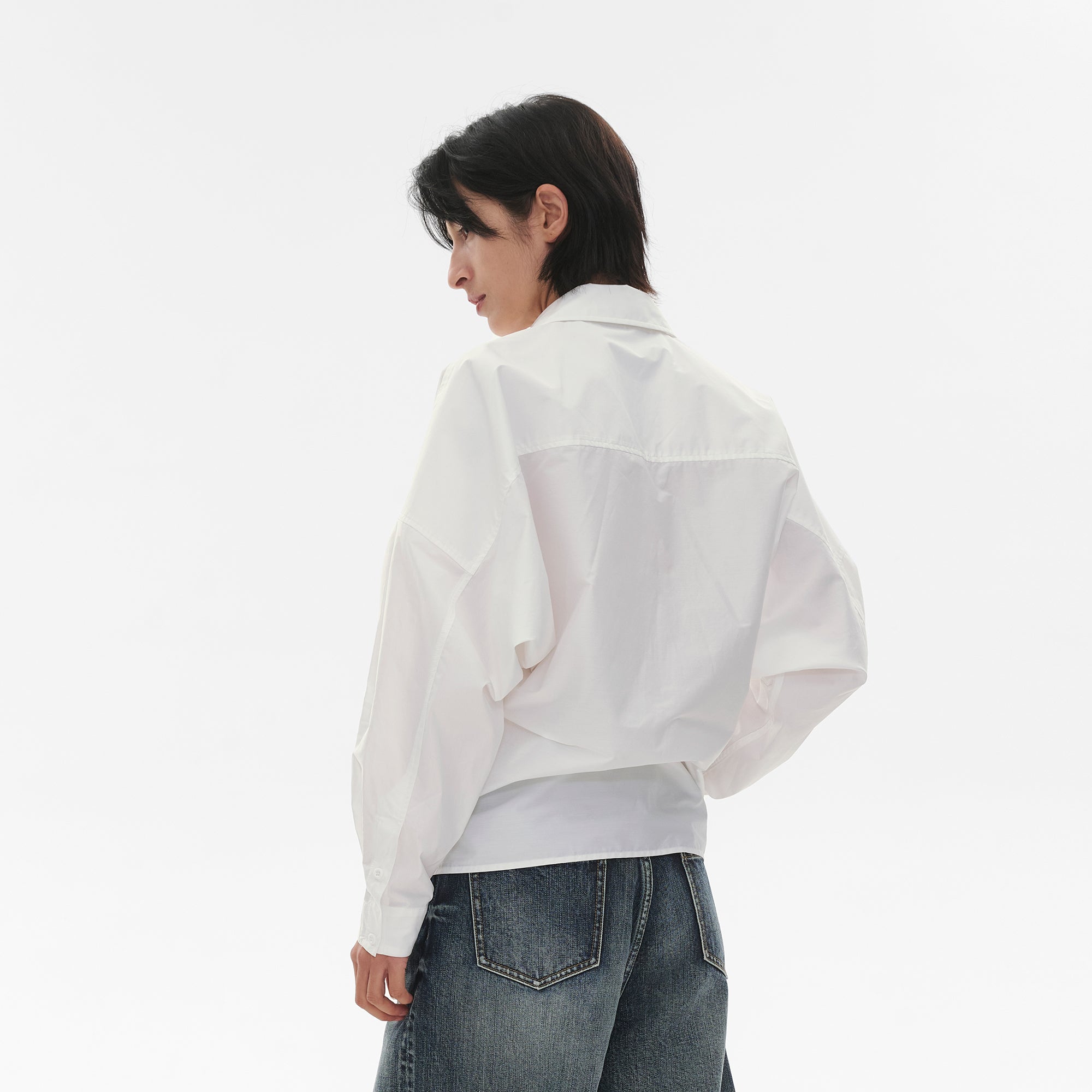 COMMAND N Lime Cinched Hem Relaxed Shirt