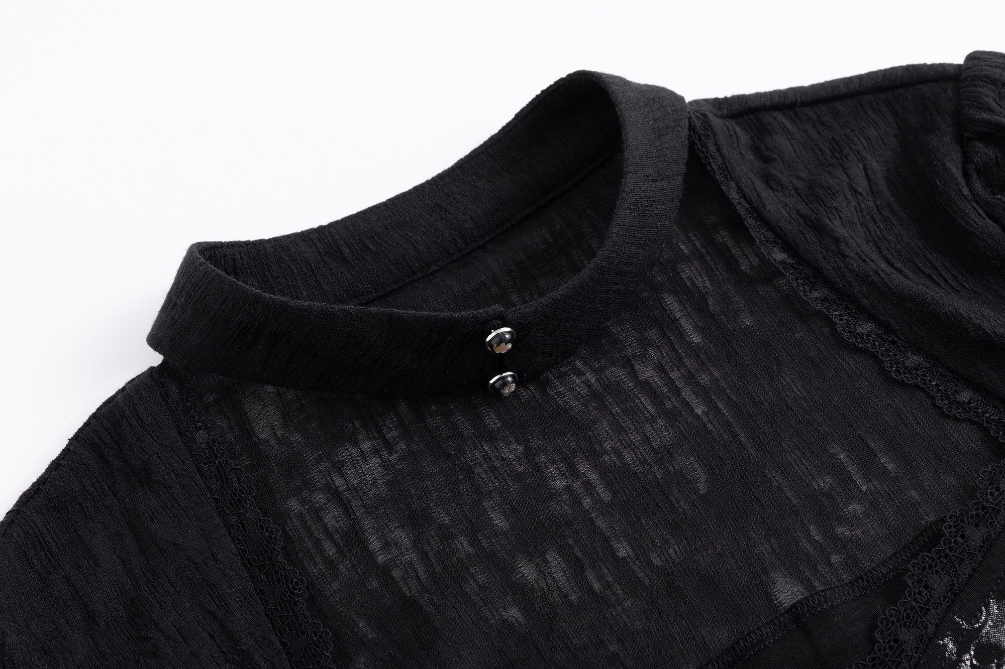 CESTNOUS Gothic Graphic Ruffle-Hem T-Shirt
