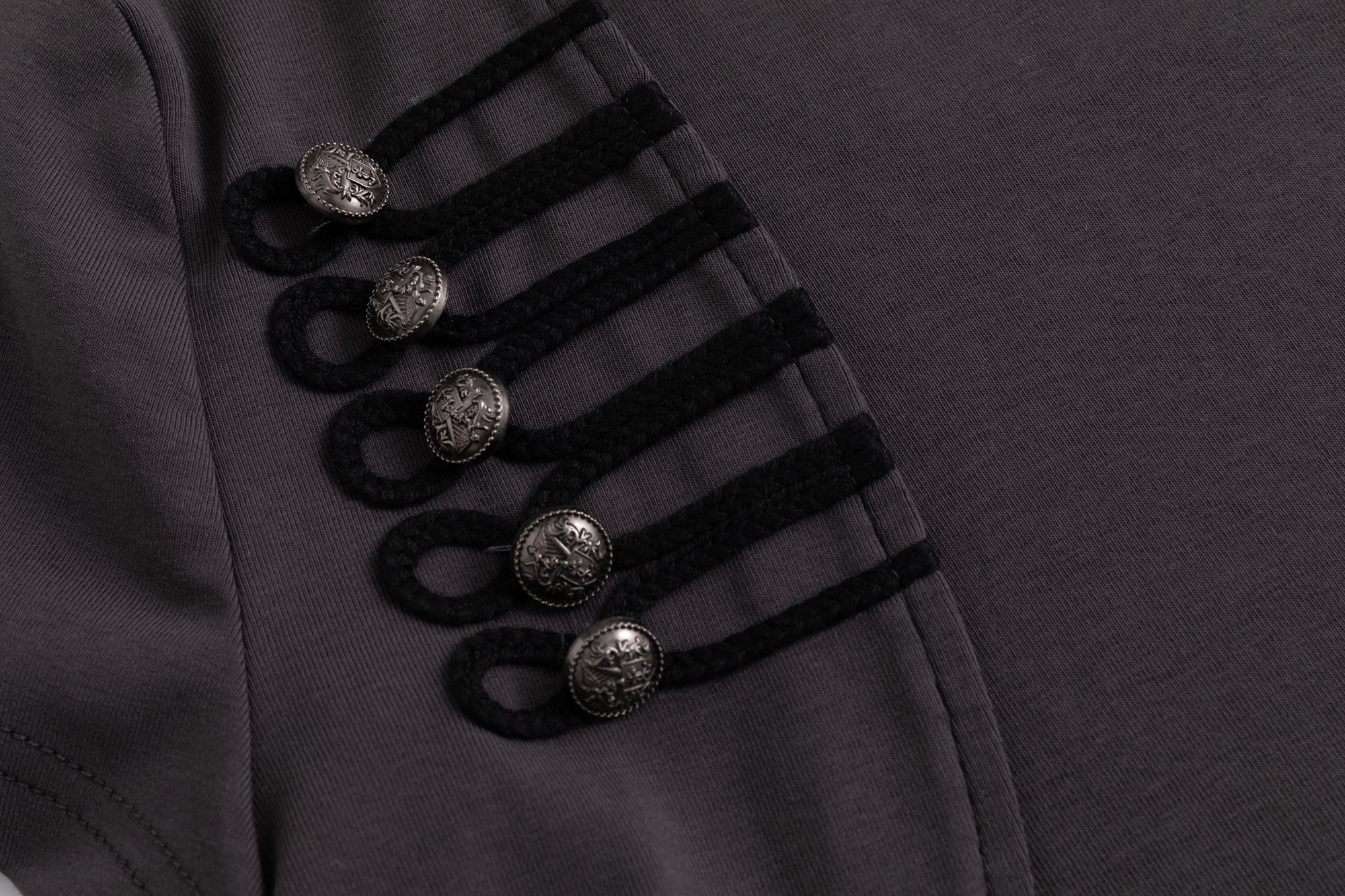 CESTNOUS Napoleon-Braid Layer Ruffle Mini Dress