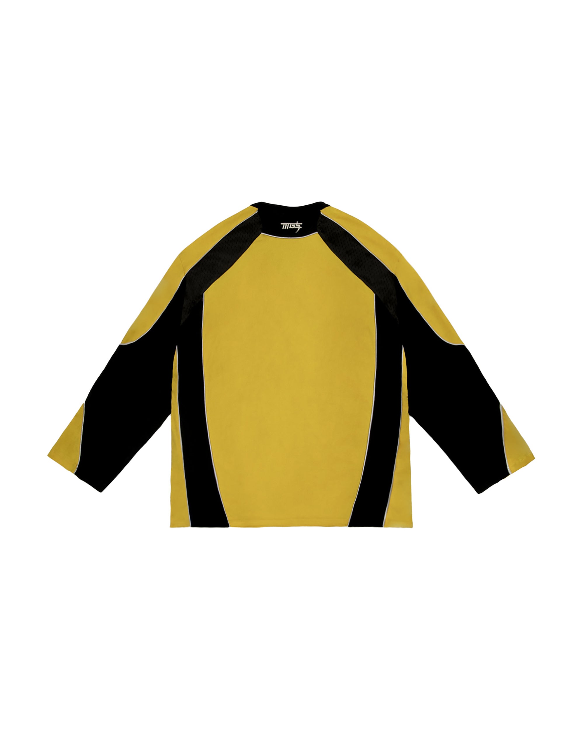 MOGONGSHE Retro Contrast Spliced Raglan Long-Sleeve Tee