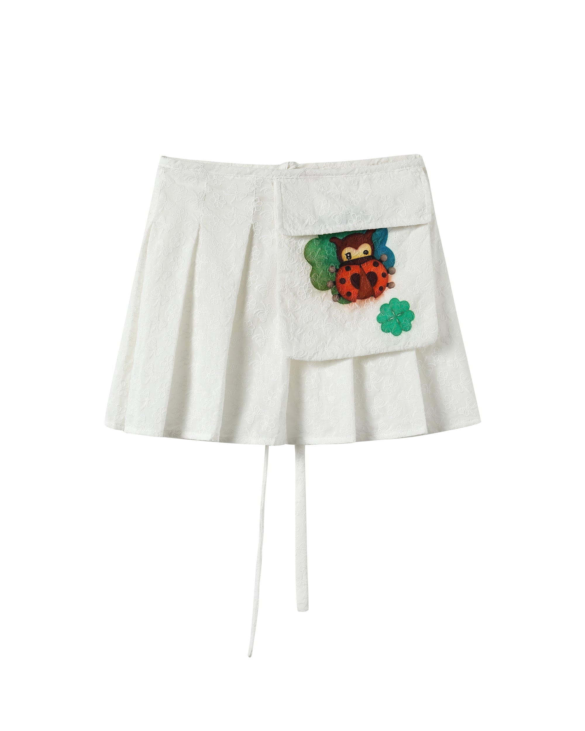 HAVE A MEAL x Caramel Cartoon Graphics Detachable Skirt Pants
