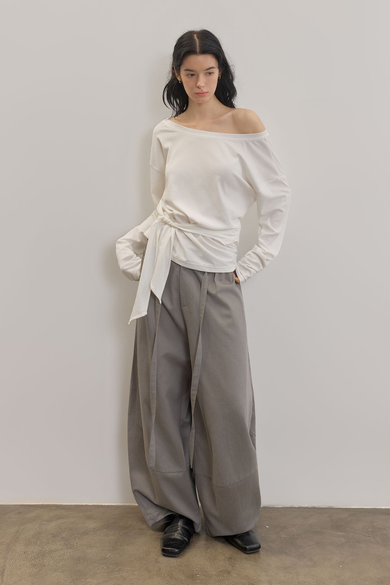 SAME FLOW Modern Oversized Drawstring Pants