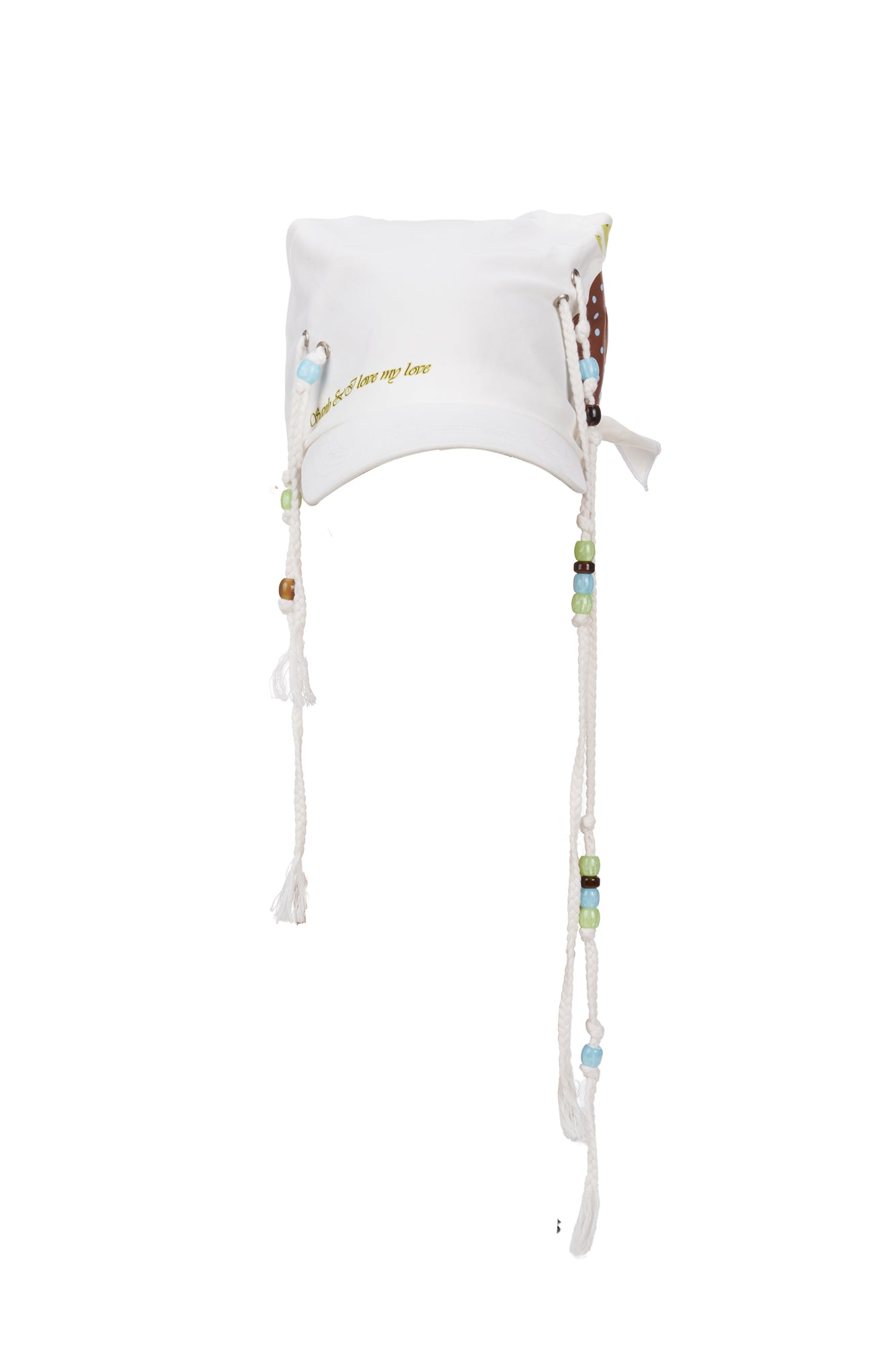 SANB Graphic Beaded Braids Bandana Cap