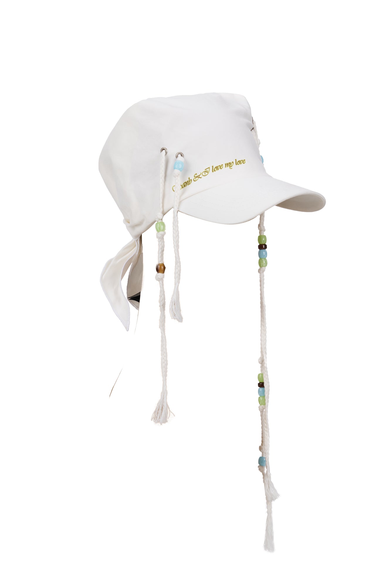 SANB Graphic Beaded Braids Bandana Cap
