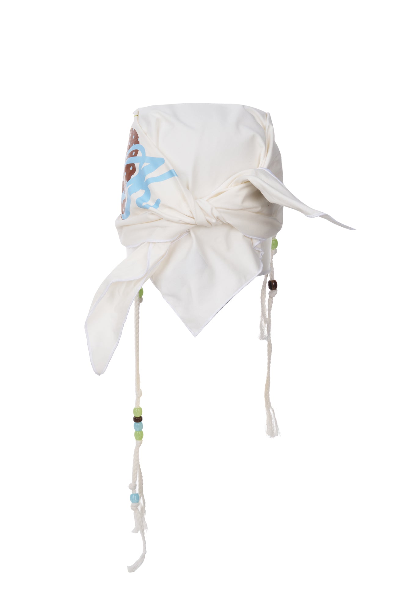 SANB Graphic Beaded Braids Bandana Cap