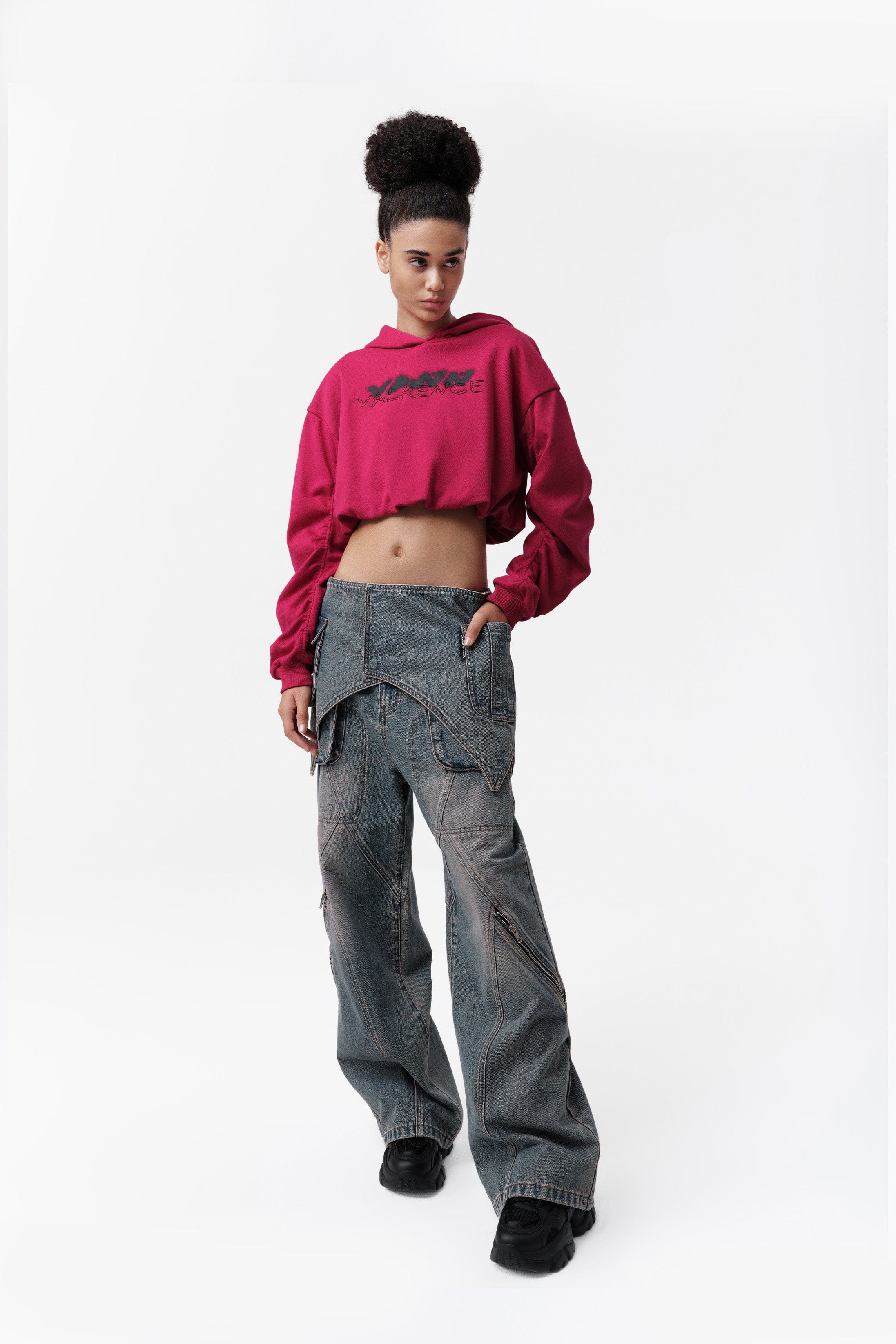 VANN VALRENCE Detachable Overlay Structural Panel Zip Jeans, premium urban and streetwear designers apparel on PROJECTISR.com, VANN VALRENCE