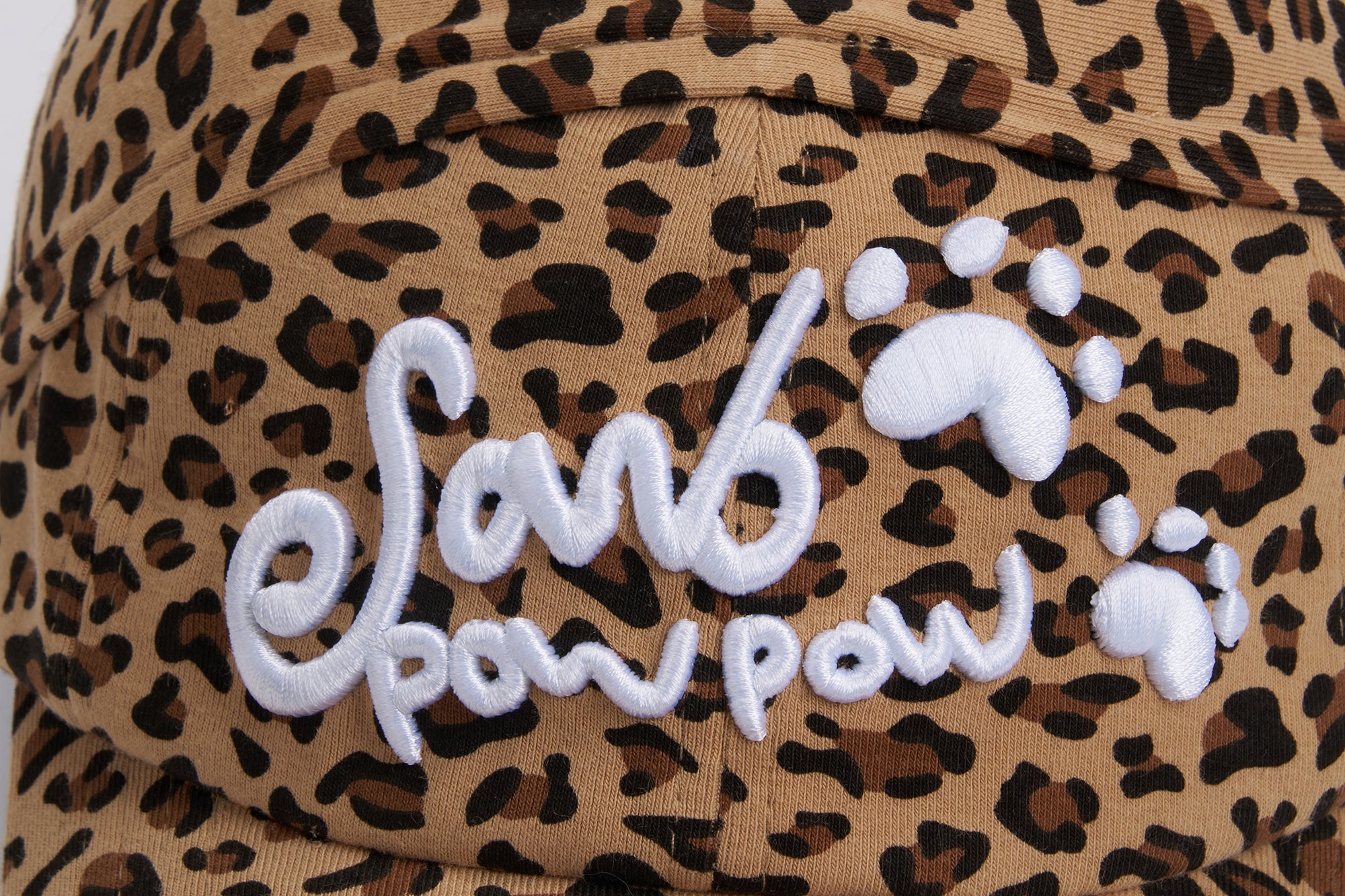 SANB Leopard Embroidered Paw Bandana Cap