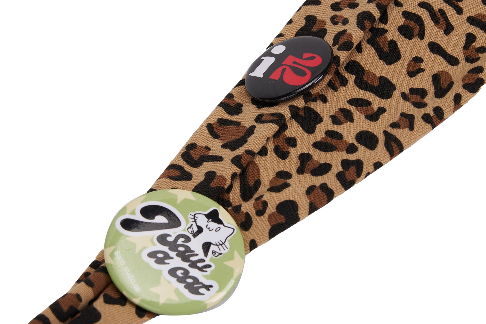SANB Leopard Embroidered Paw Bandana Cap