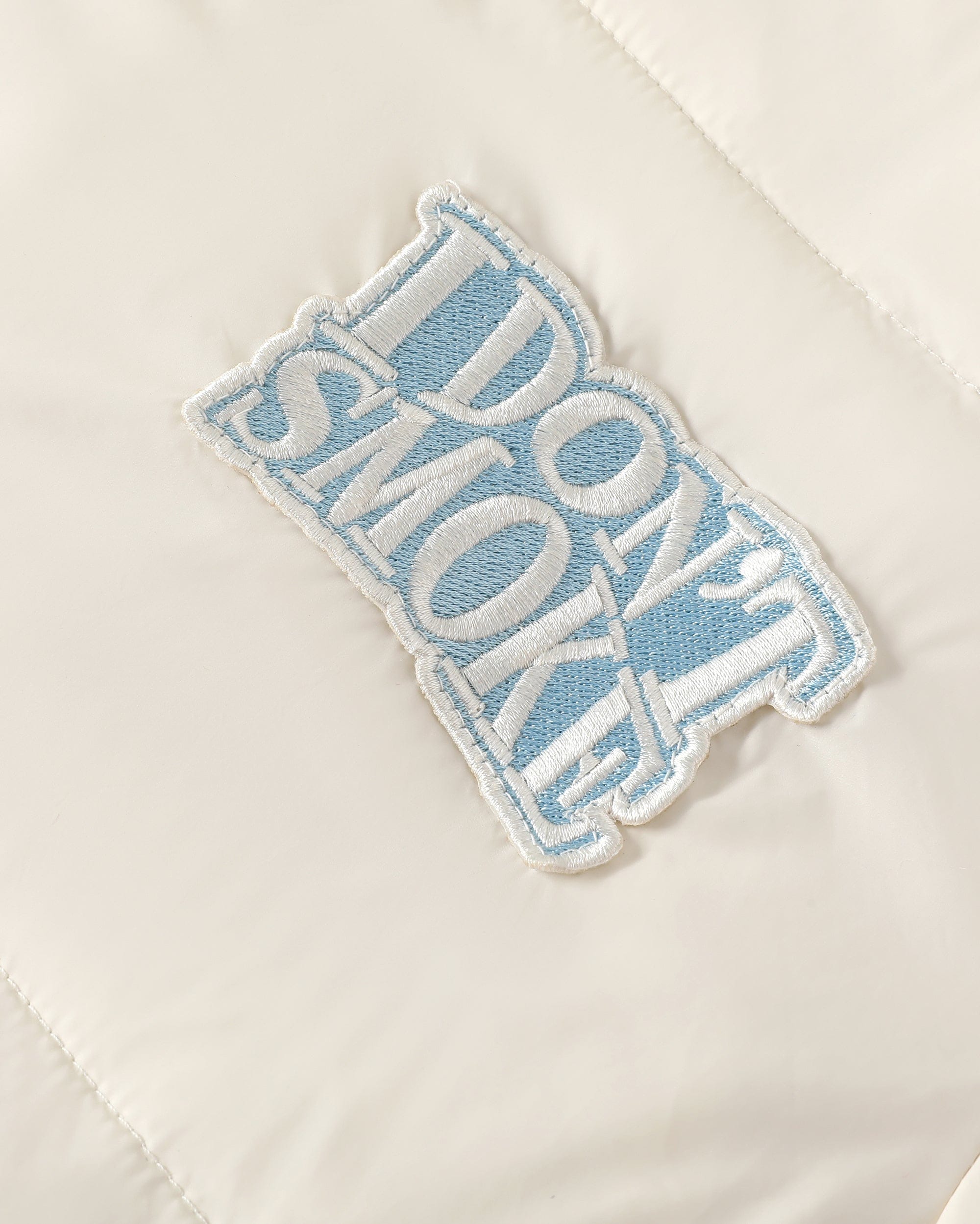 DONSMOKE Modern Fair Isle Faux Fur Lined Puffer Jacket