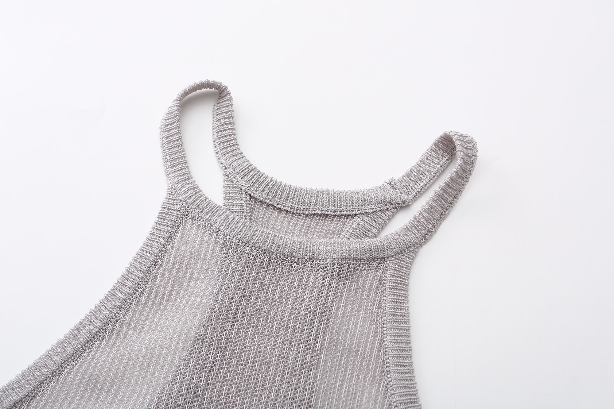 NEVER OFFEND L ANGEL Slogan Full-Print Mesh Halter Dress