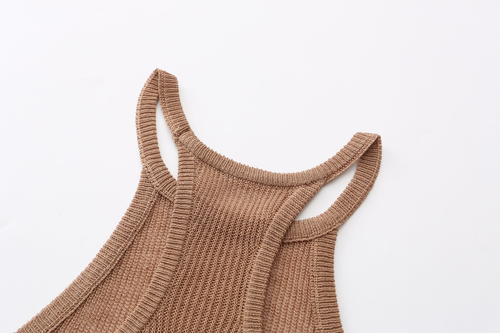 NEVER OFFEND L ANGEL Slogan Full-Print Mesh Halter Dress