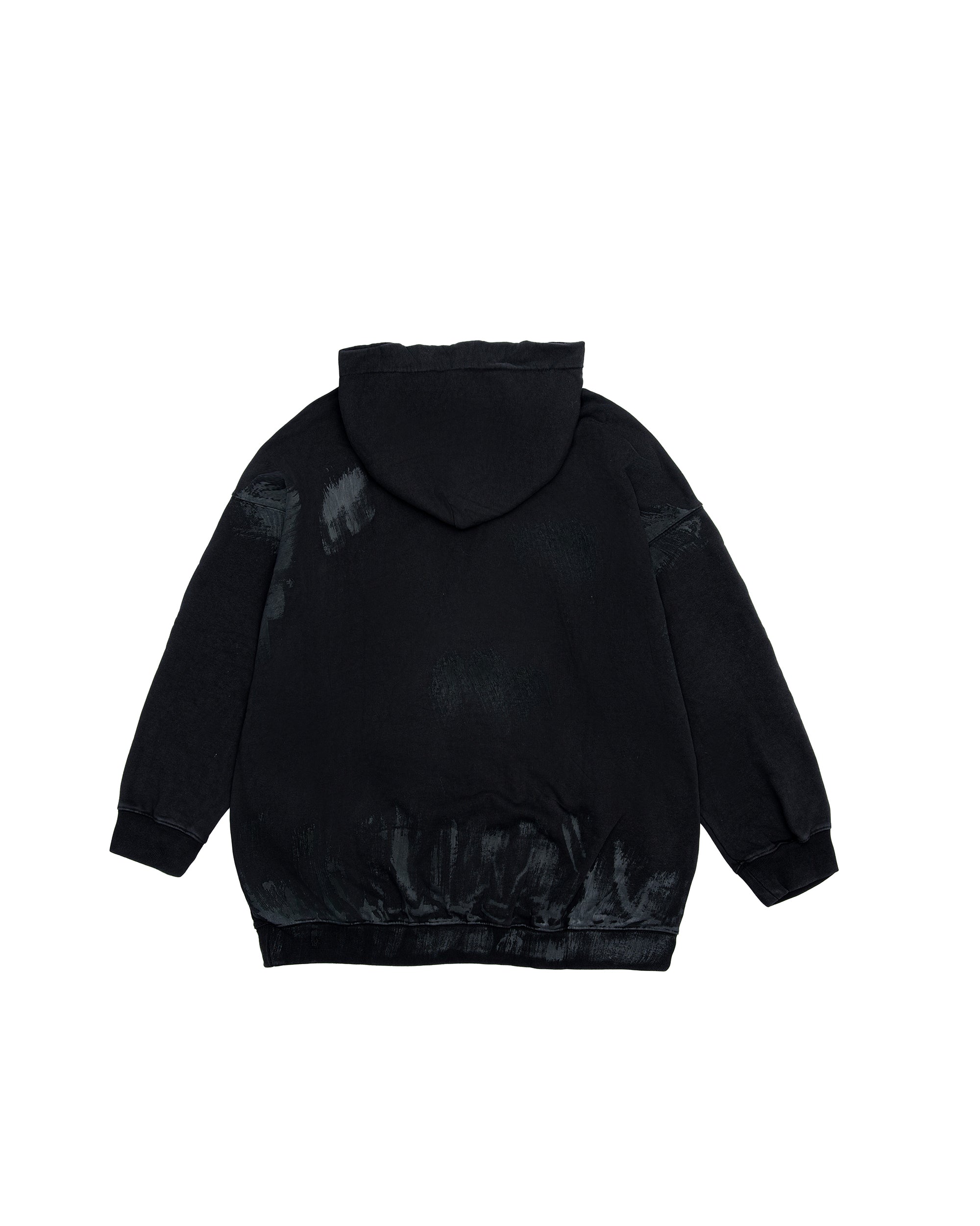 MOGONGSHE Distressed LOGO Oversized Hoodie
