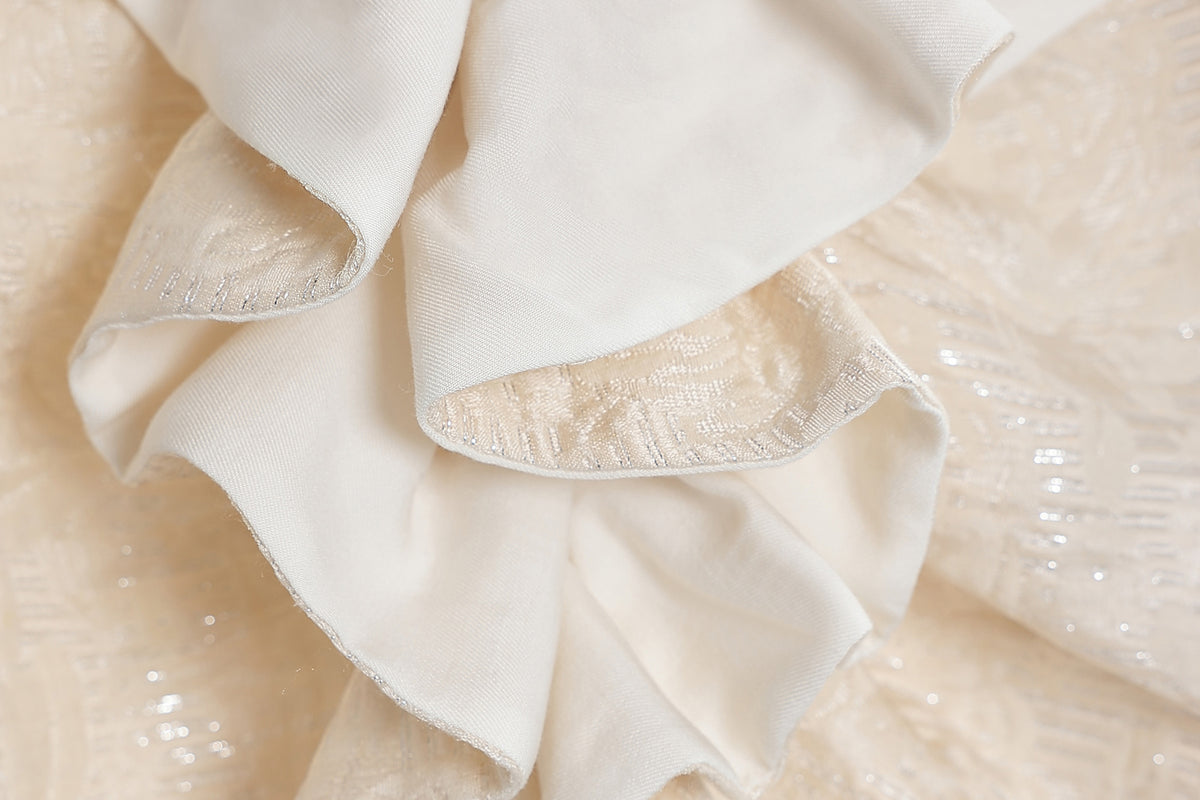 WINGFREE Ruffle Draped Wrap Midi Skirt