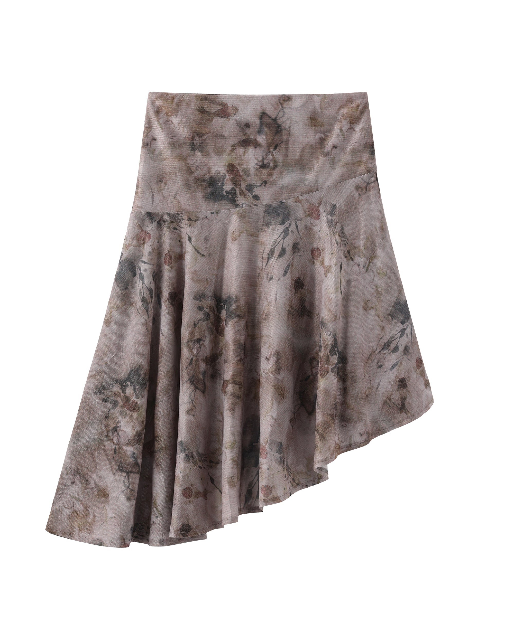 JIUWU PARK Tie-Dye Embellished Asymmetrical Skirt