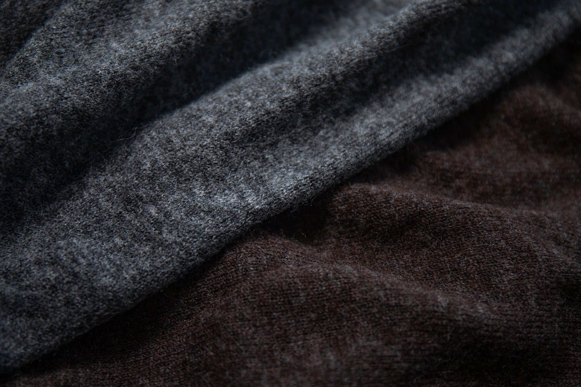 LEONSENSE Asymmetrical Wool-Blend Wrap Skirt