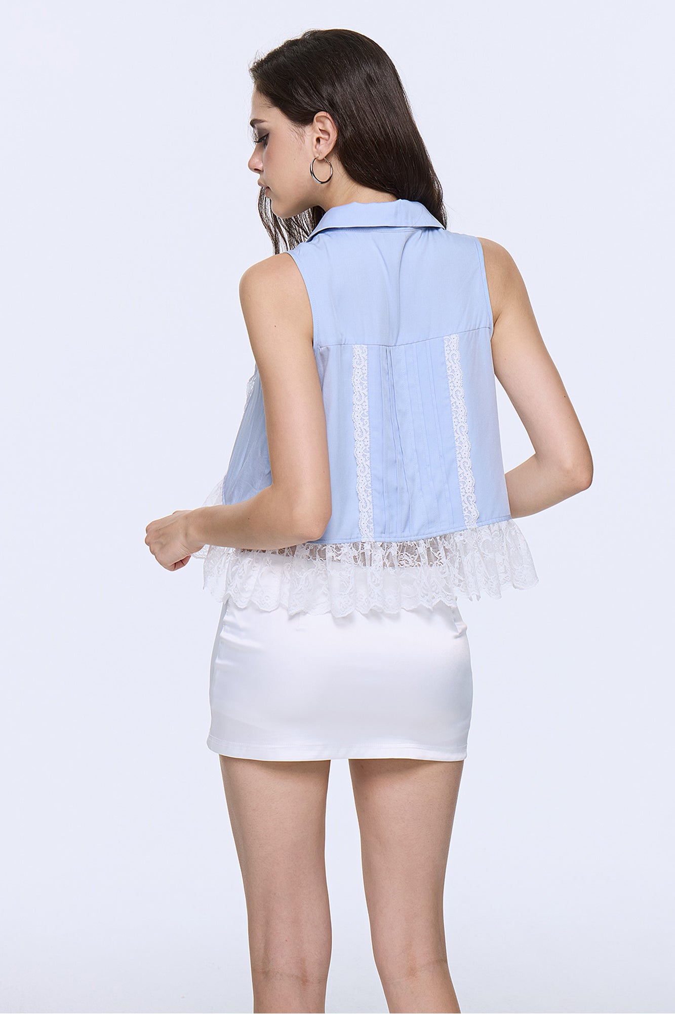 AE30 SAINT Satin Bodycon Mini Skort
