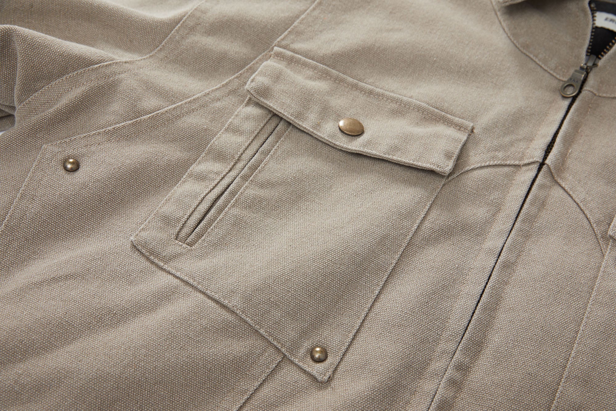 ERROR CODE ROBOT Contrast Collar Workwear Jacket