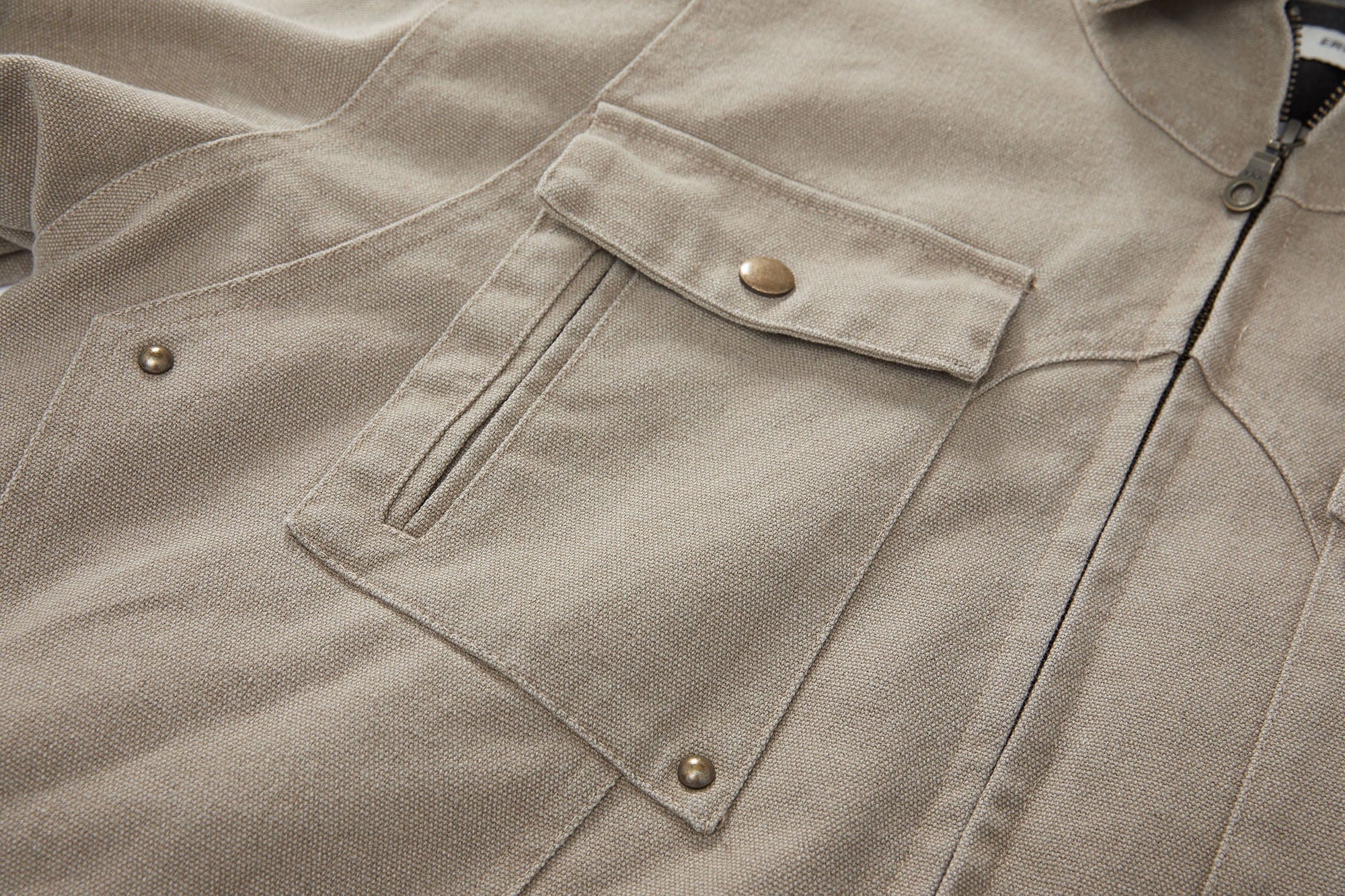 ERROR CODE ROBOT Contrast Collar Workwear Jacket