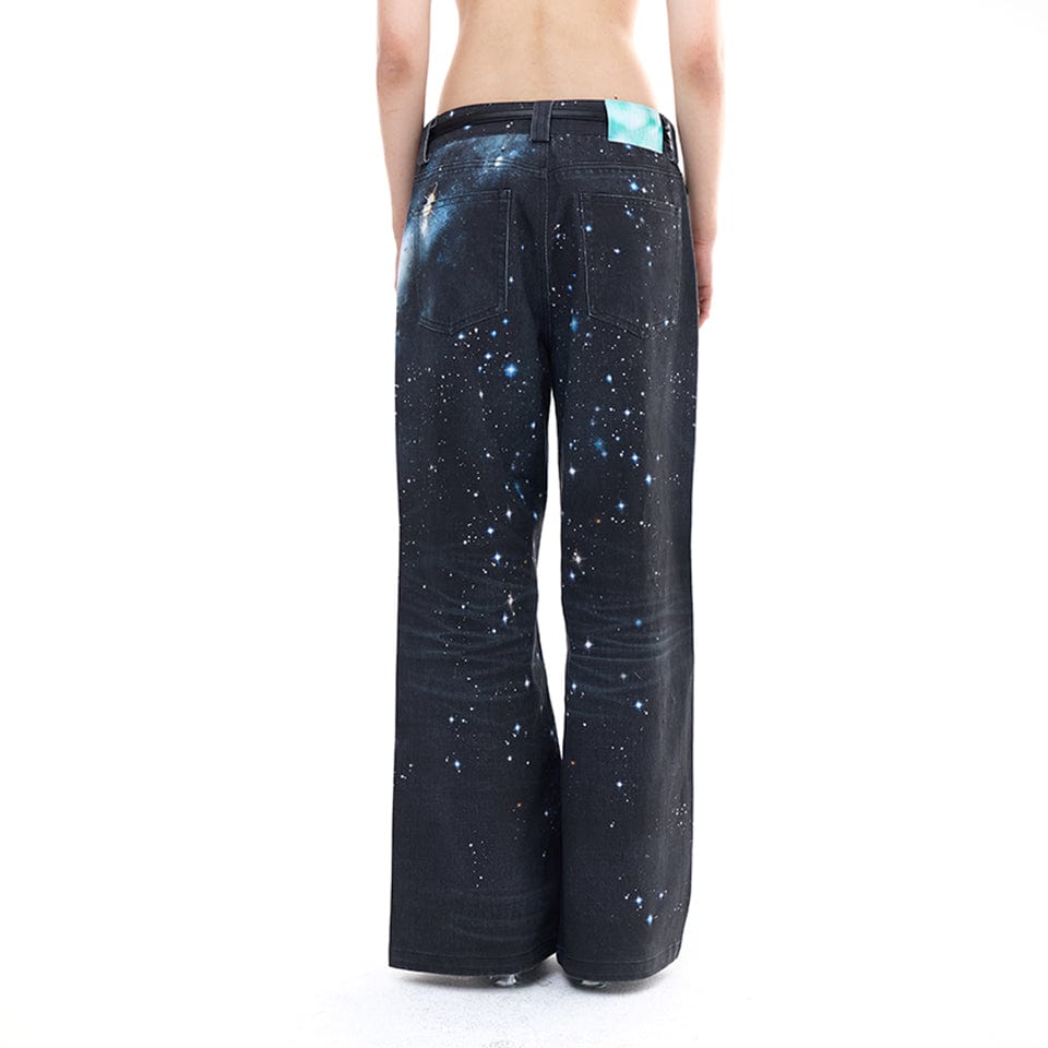 FAYCHUI Galaxy Glow Diamond Jeans
